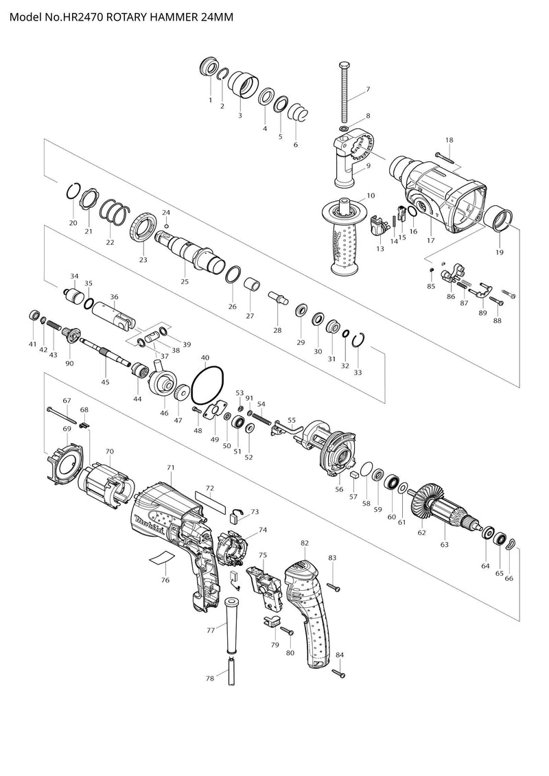 HR2470 exploded view