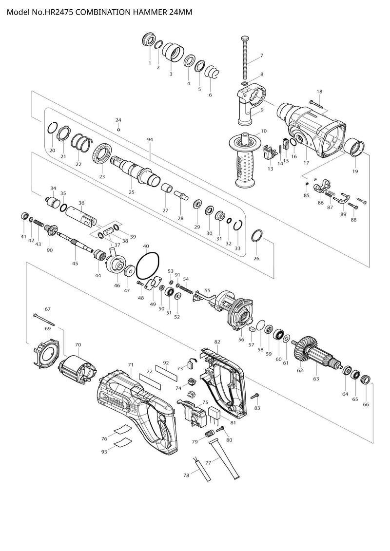 HR2475 exploded view