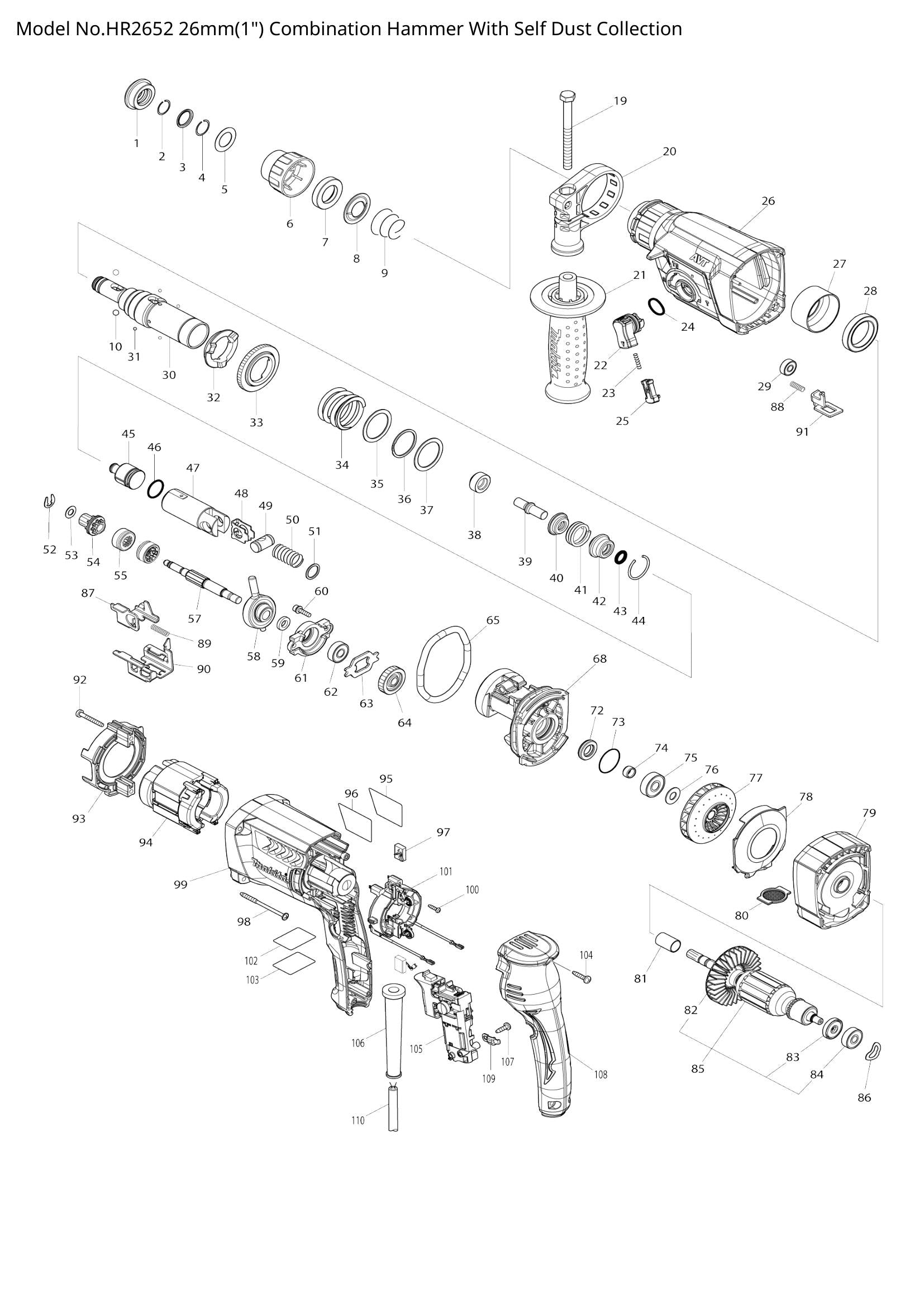 HR2652 exploded view