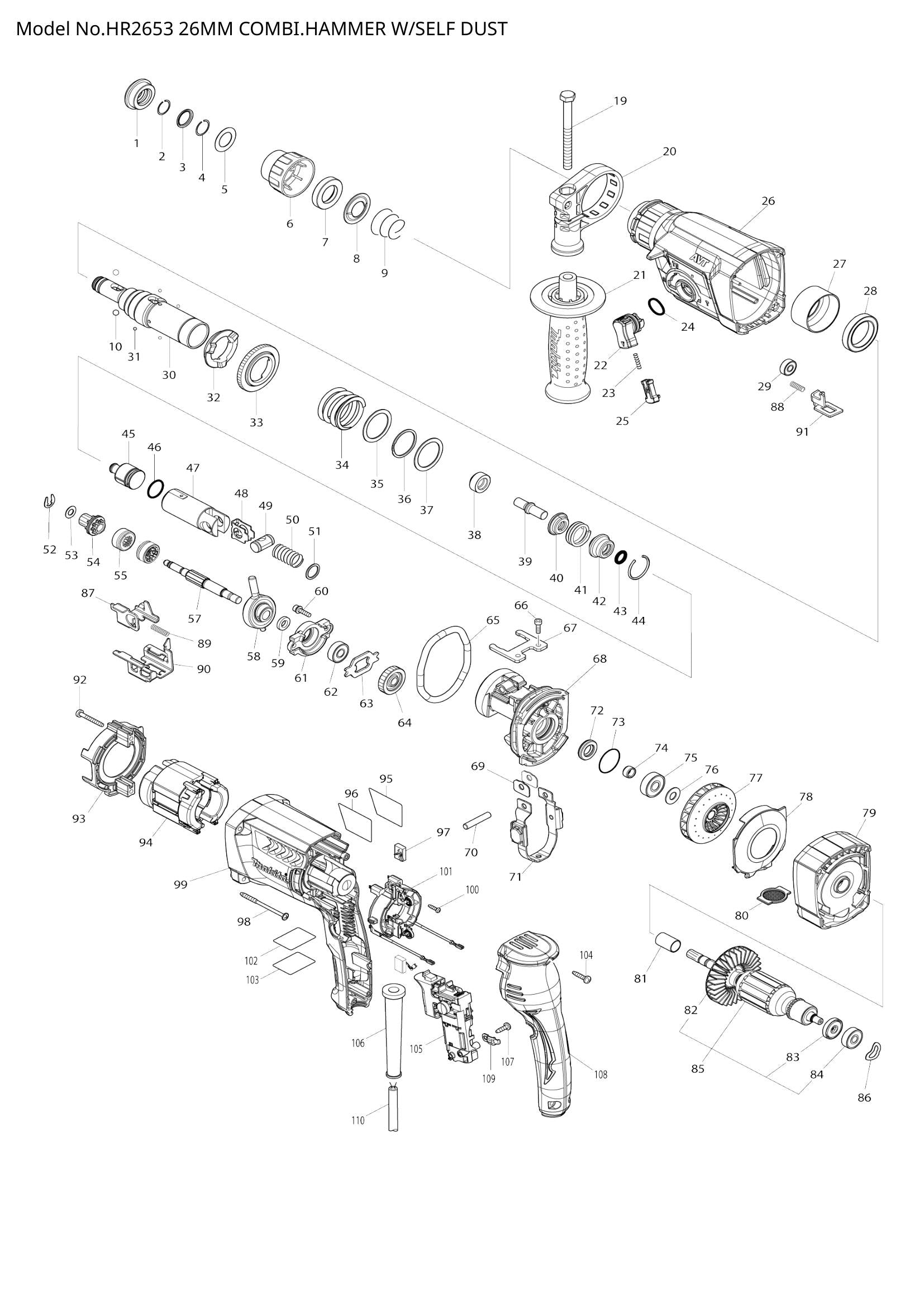 HR2653 exploded view