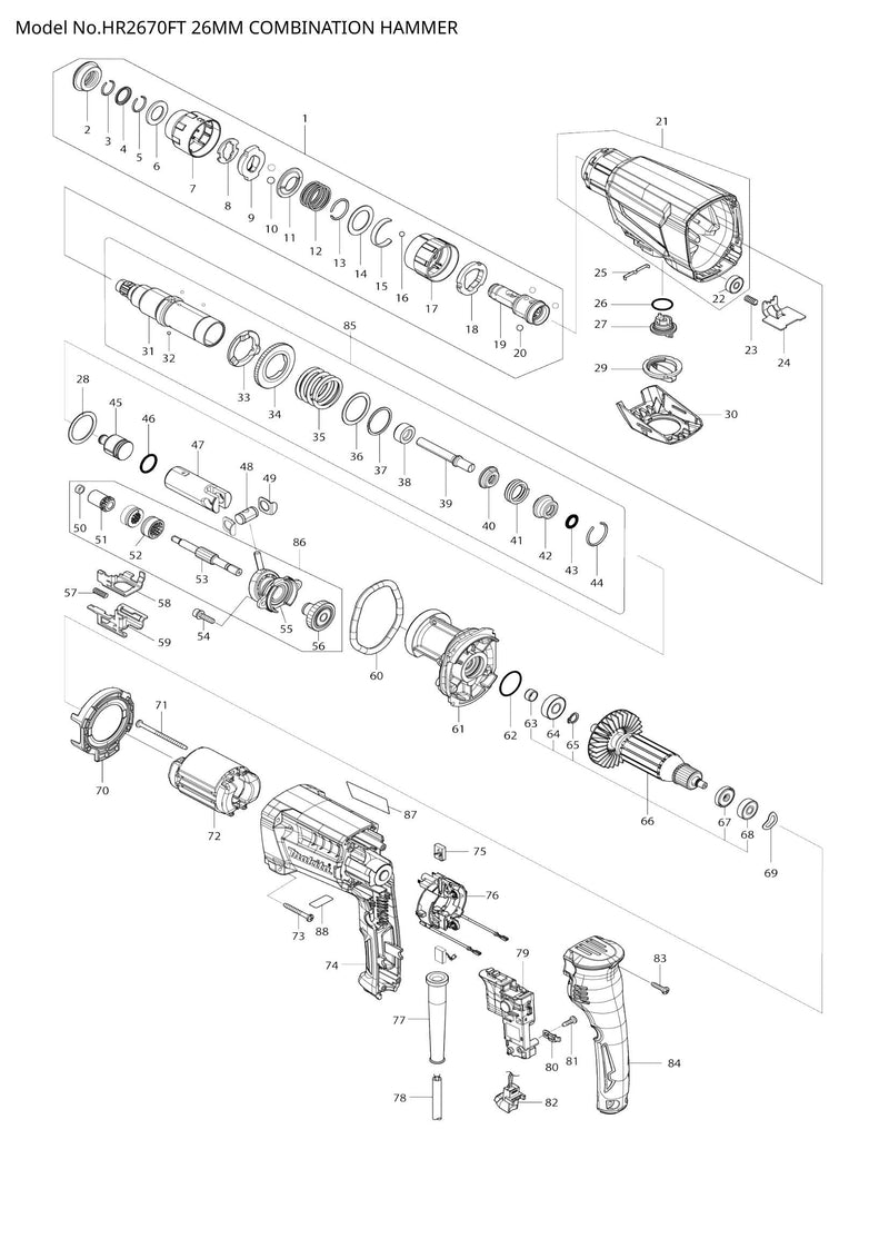 HR2670FT exploded view