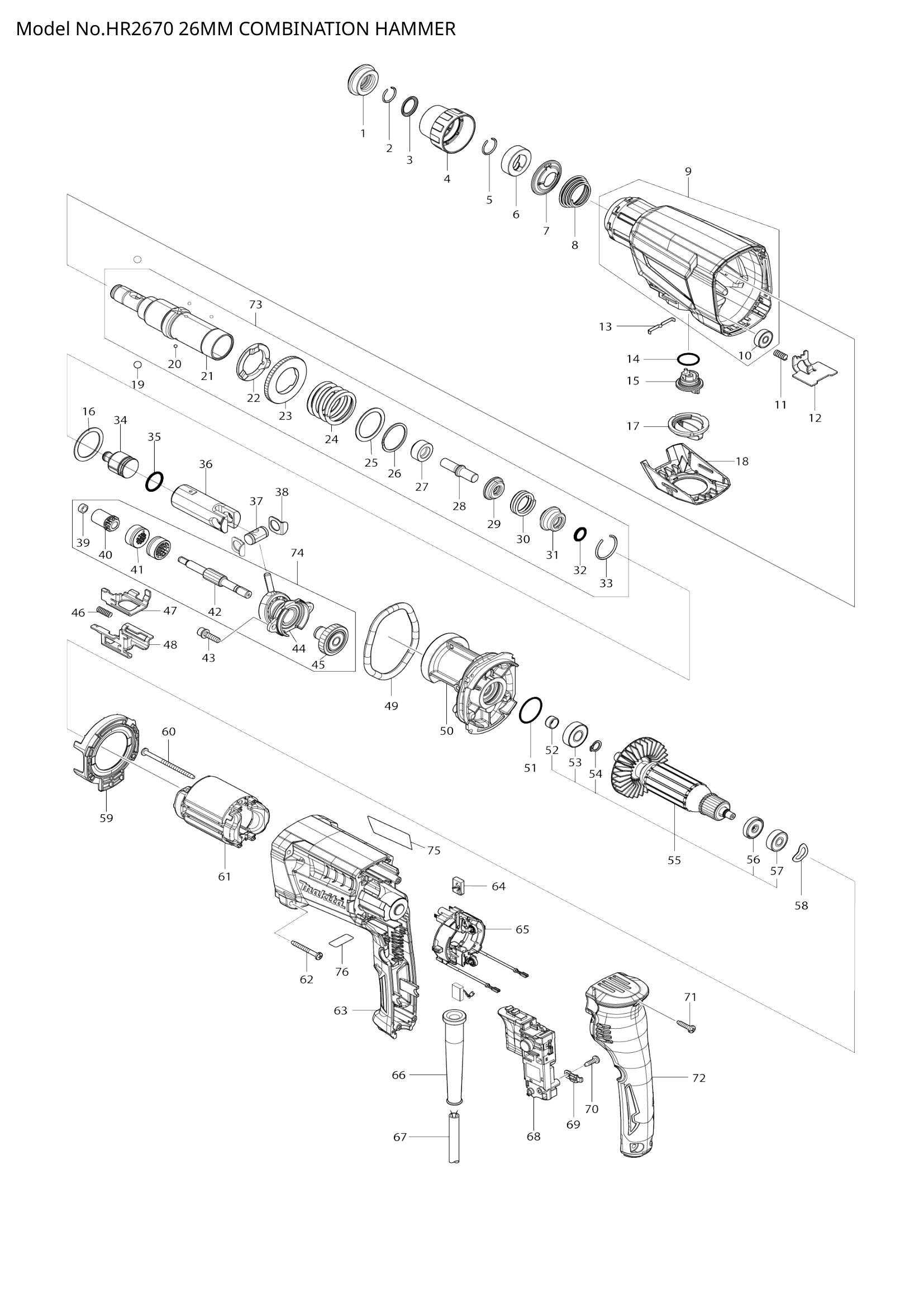 HR2670 exploded view