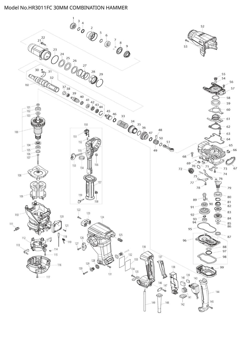 HR3011FC exploded view