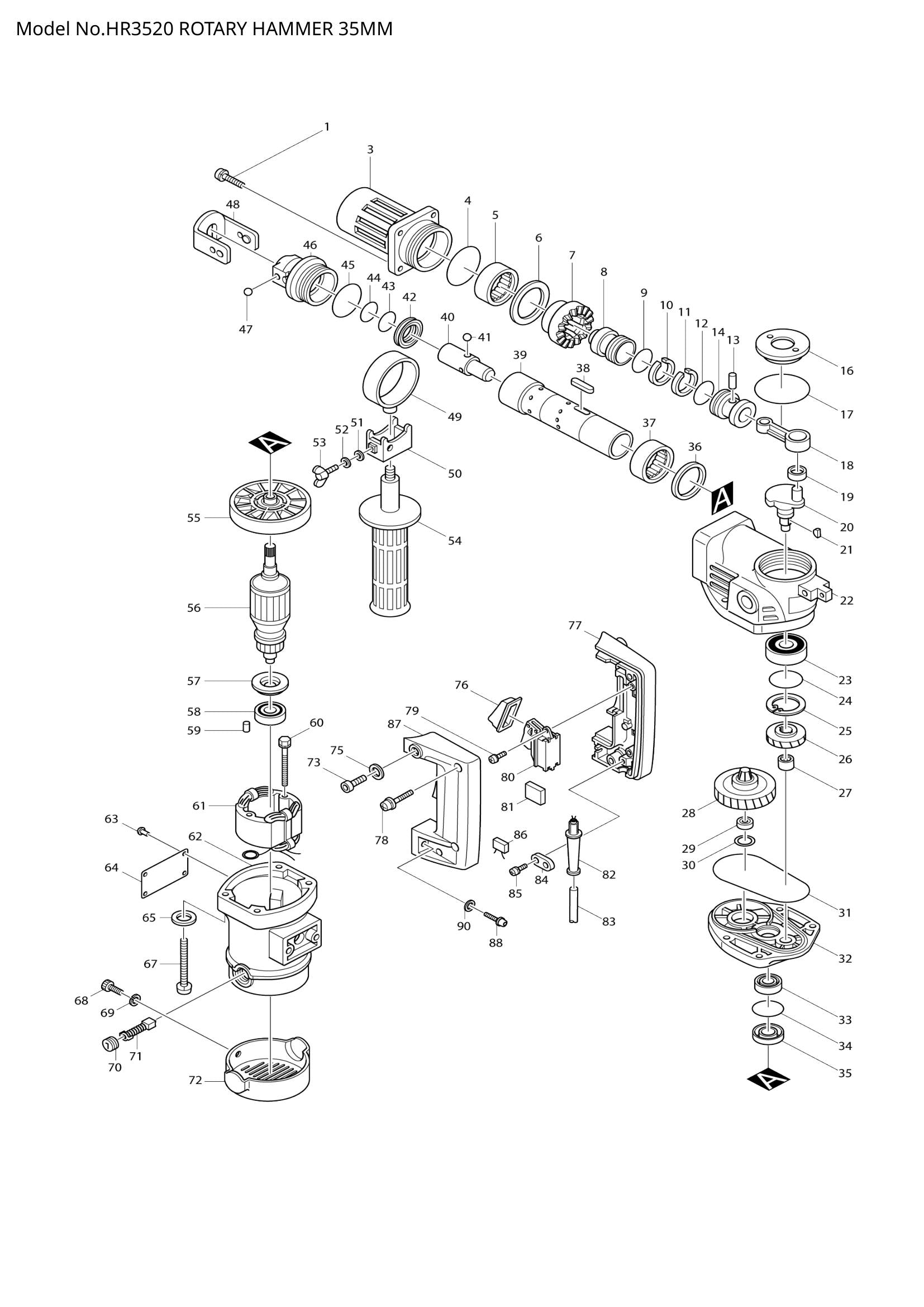 HR3520 exploded view