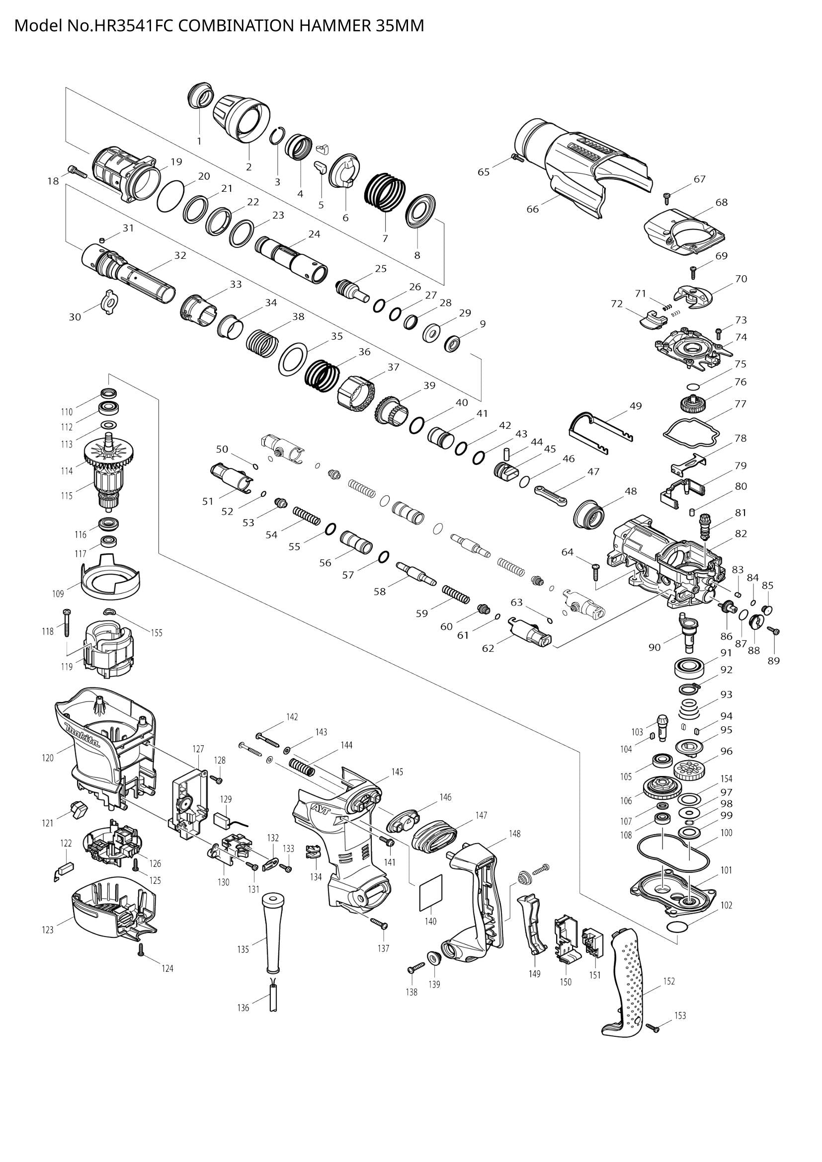 HR3541FC exploded view