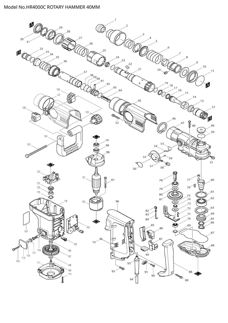 HR4000C exploded view