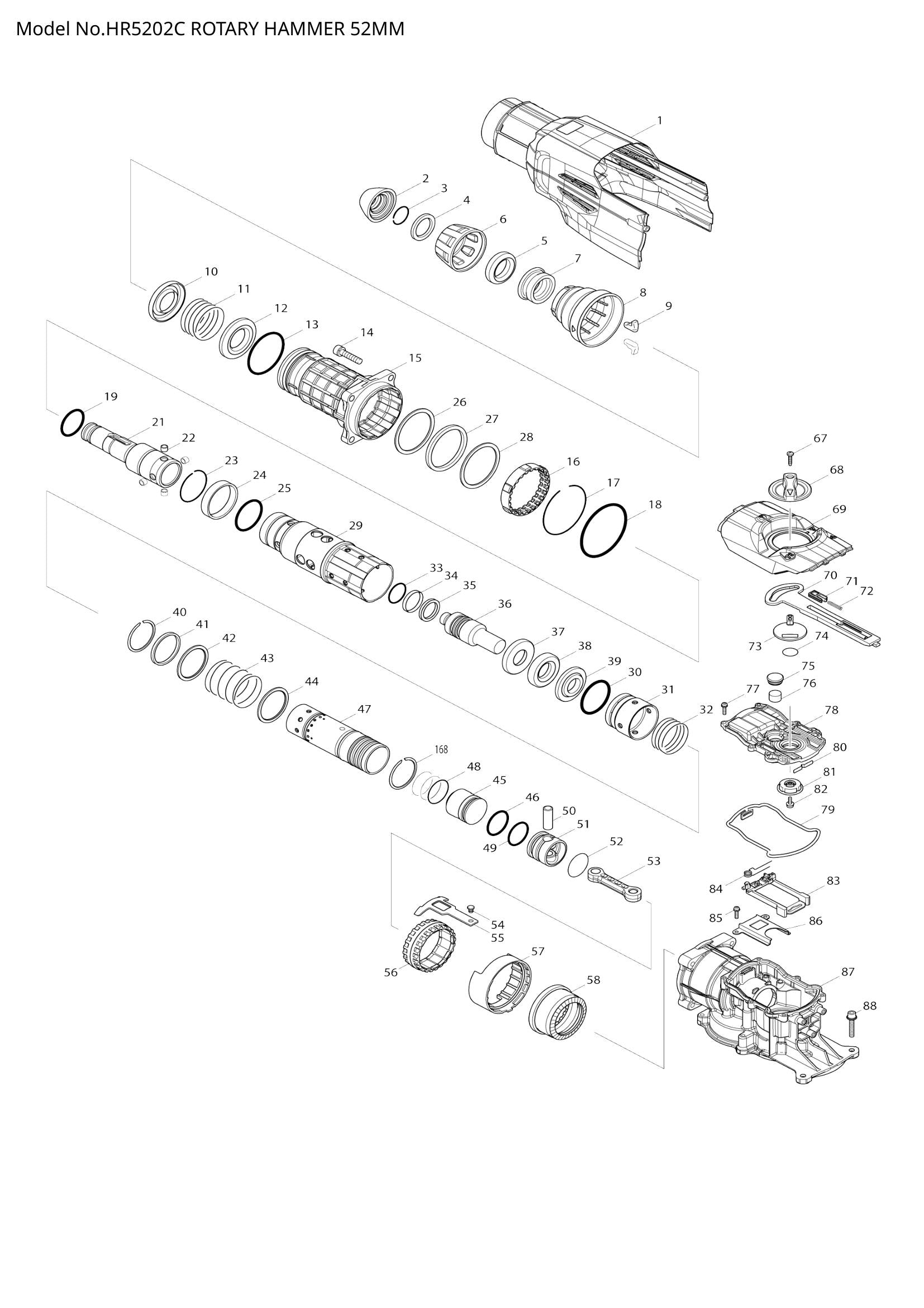 HR5202C exploded view
