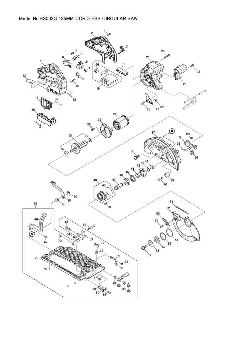 HS003G exploded view