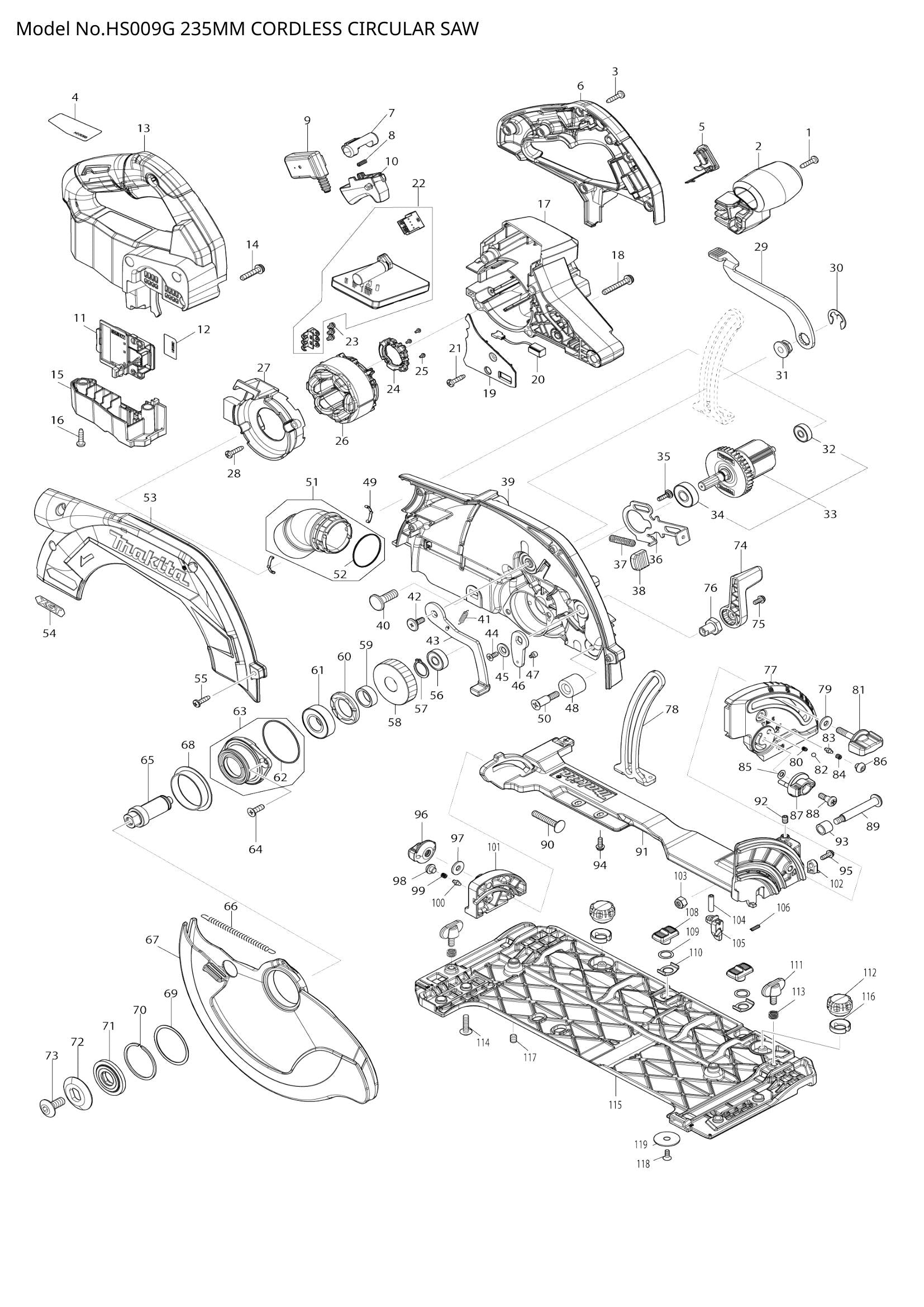 HS009G exploded view