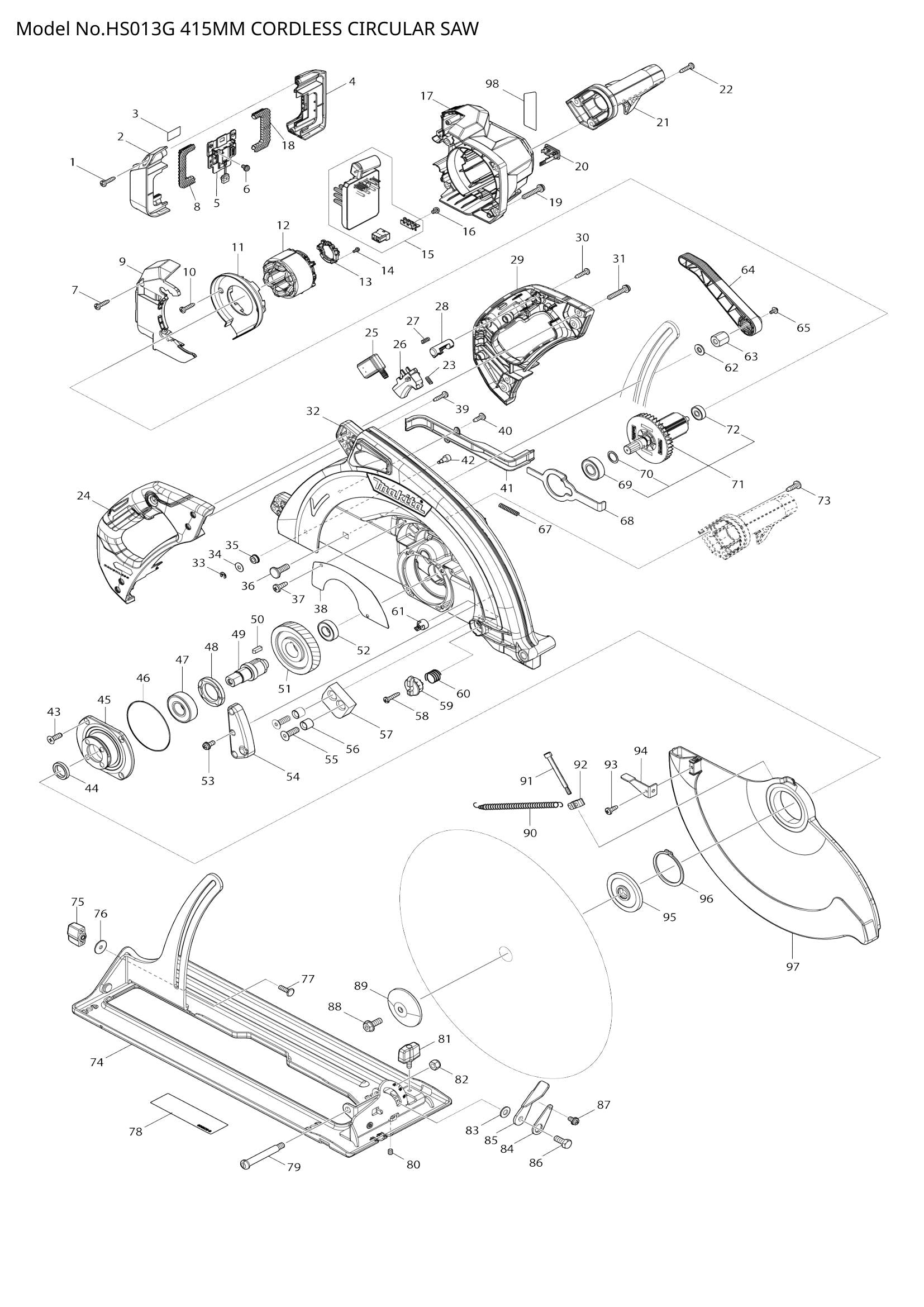 HS013G exploded view