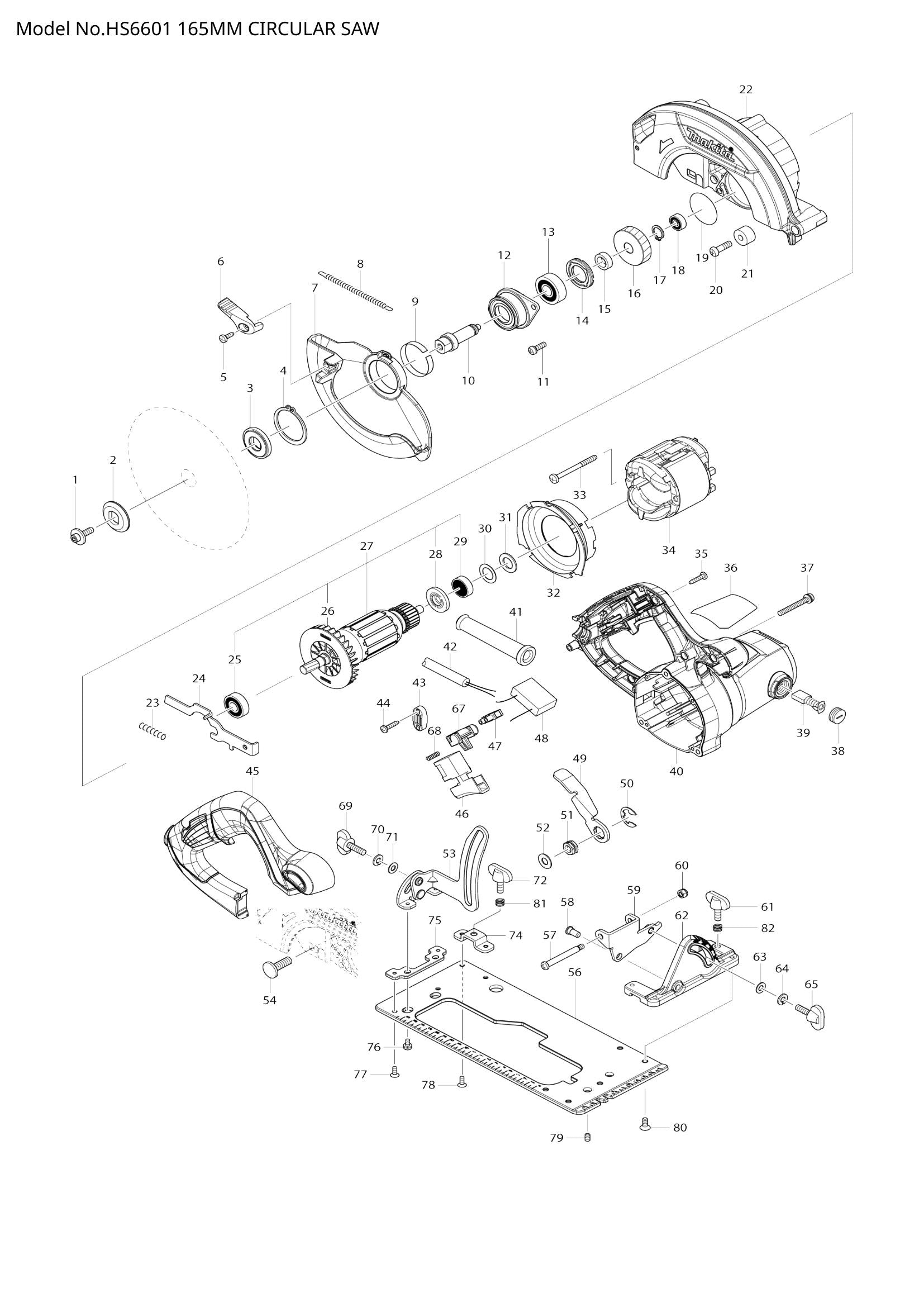 HS6601 exploded view