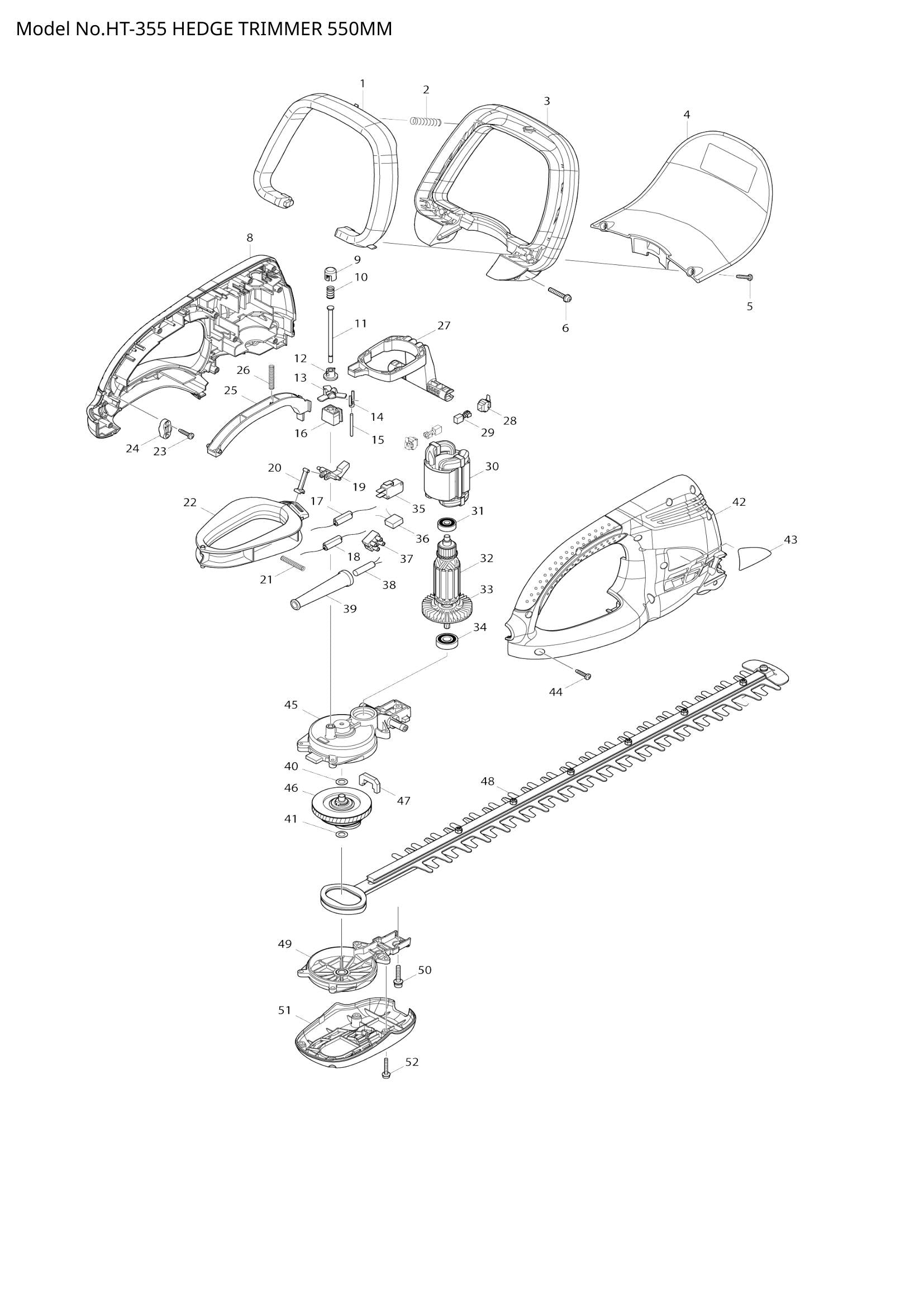 HT-355 exploded view