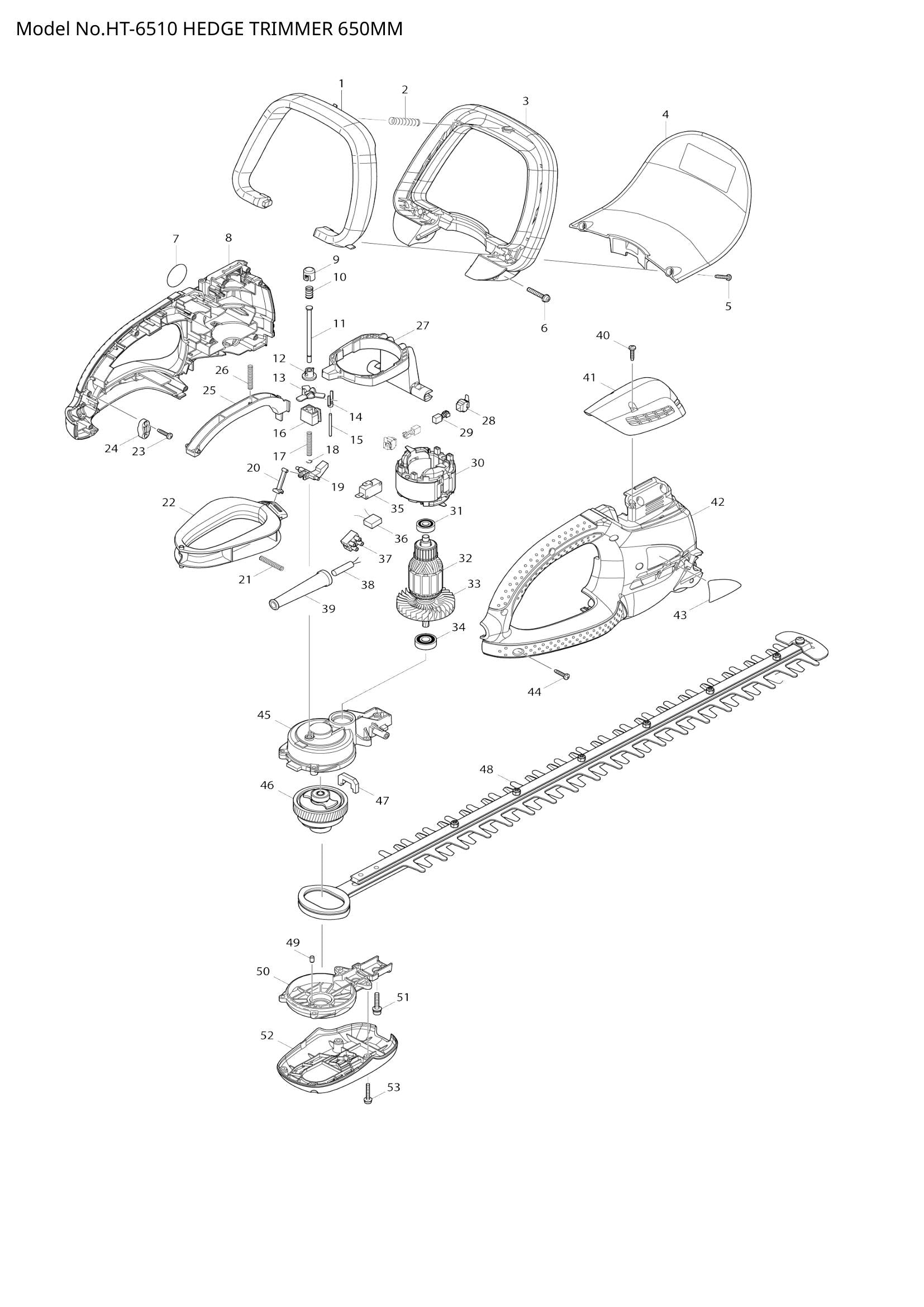 HT-6510 exploded view