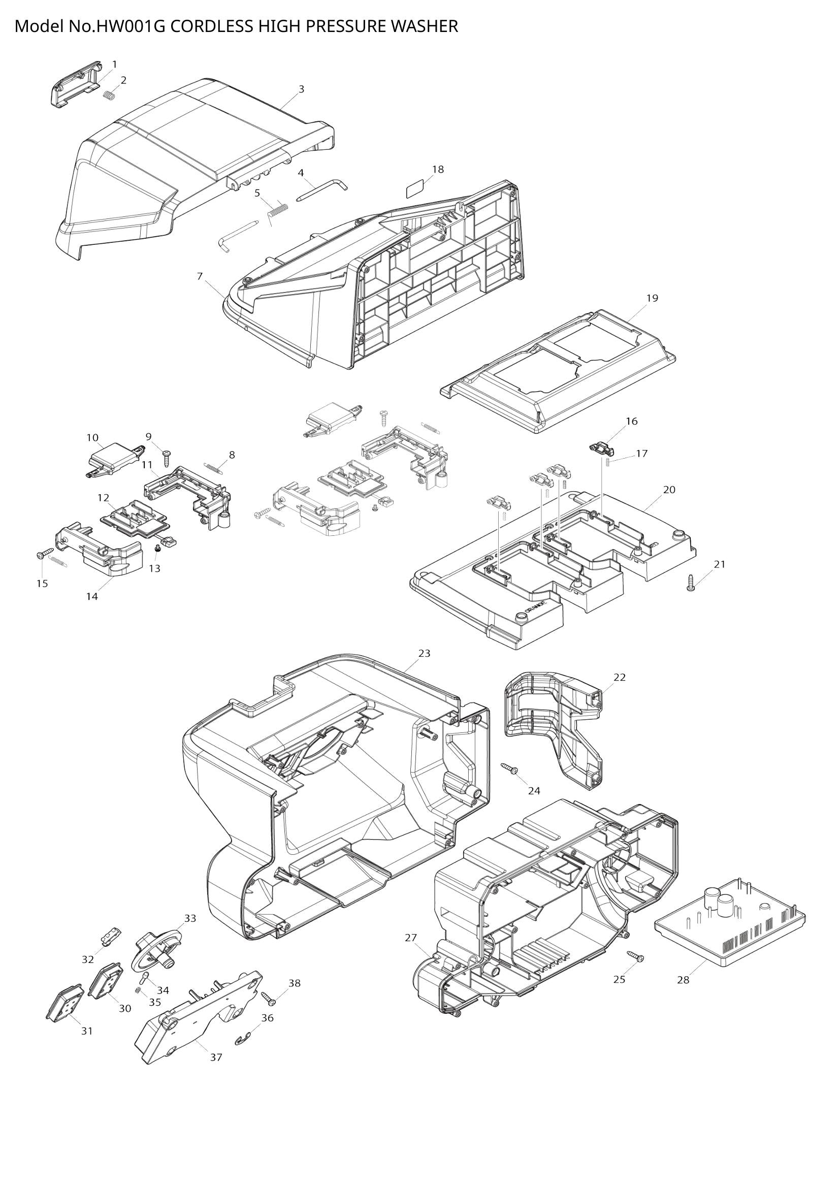 HW001G exploded view