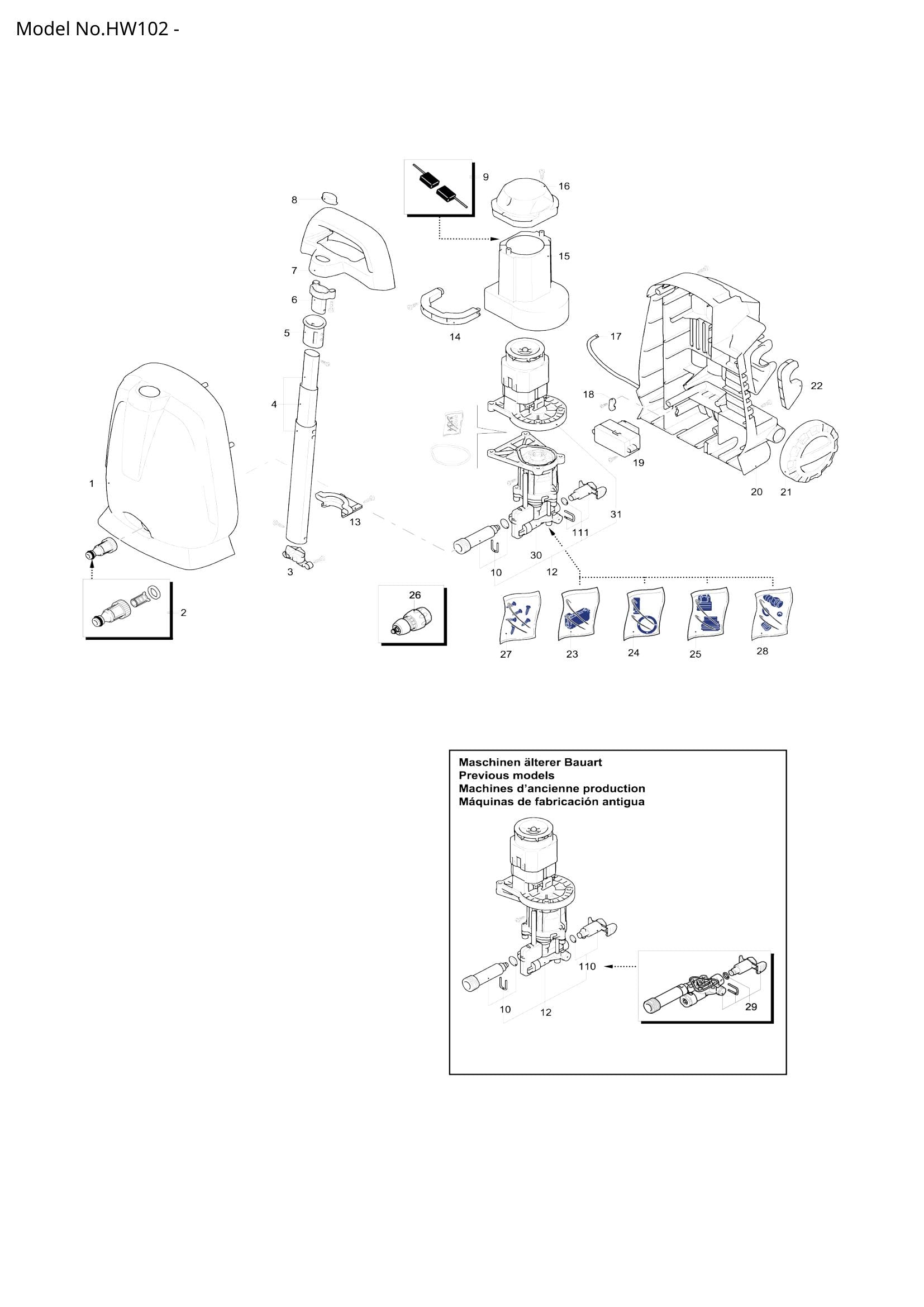 HW102 exploded view