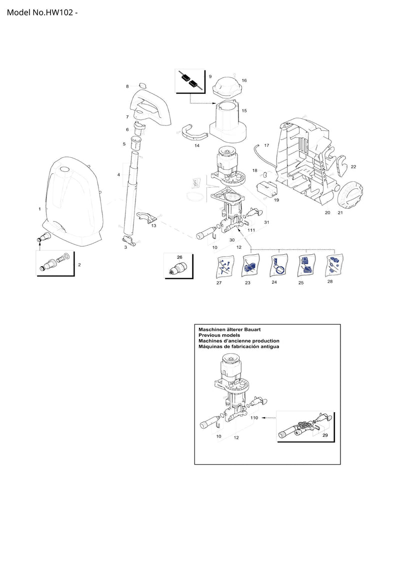 HW102 exploded view