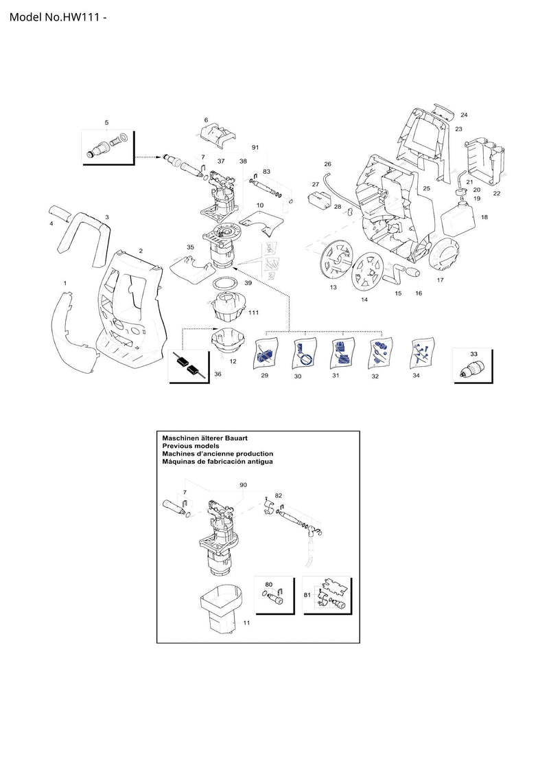 HW111 exploded view