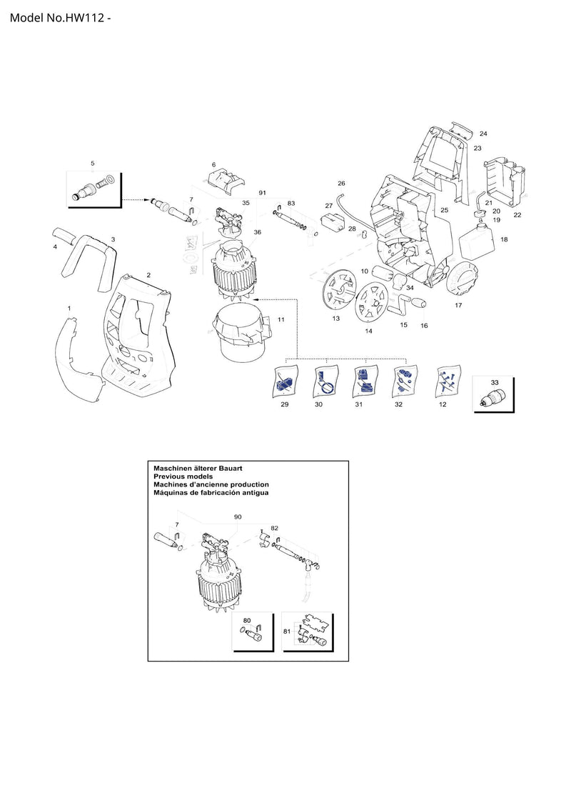 HW112 exploded view