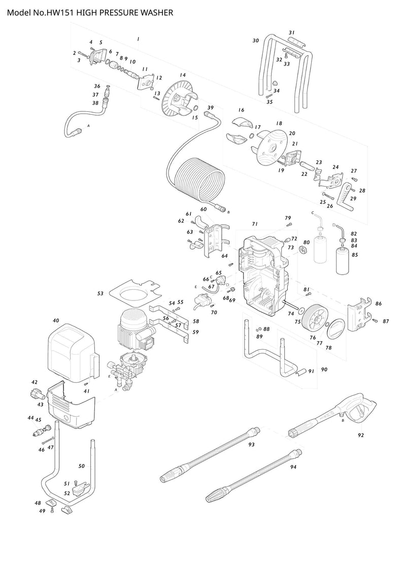 HW151 exploded view