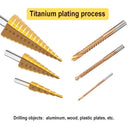 Step Drill Bit Straight Groove Hexagonal Shank