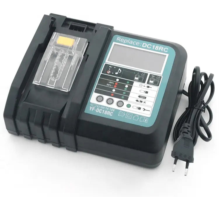 DC18RC Li-ion Battery Charger For Makita 14.4V 18V Bl1830 BL1850 Electric Power 3A Charging