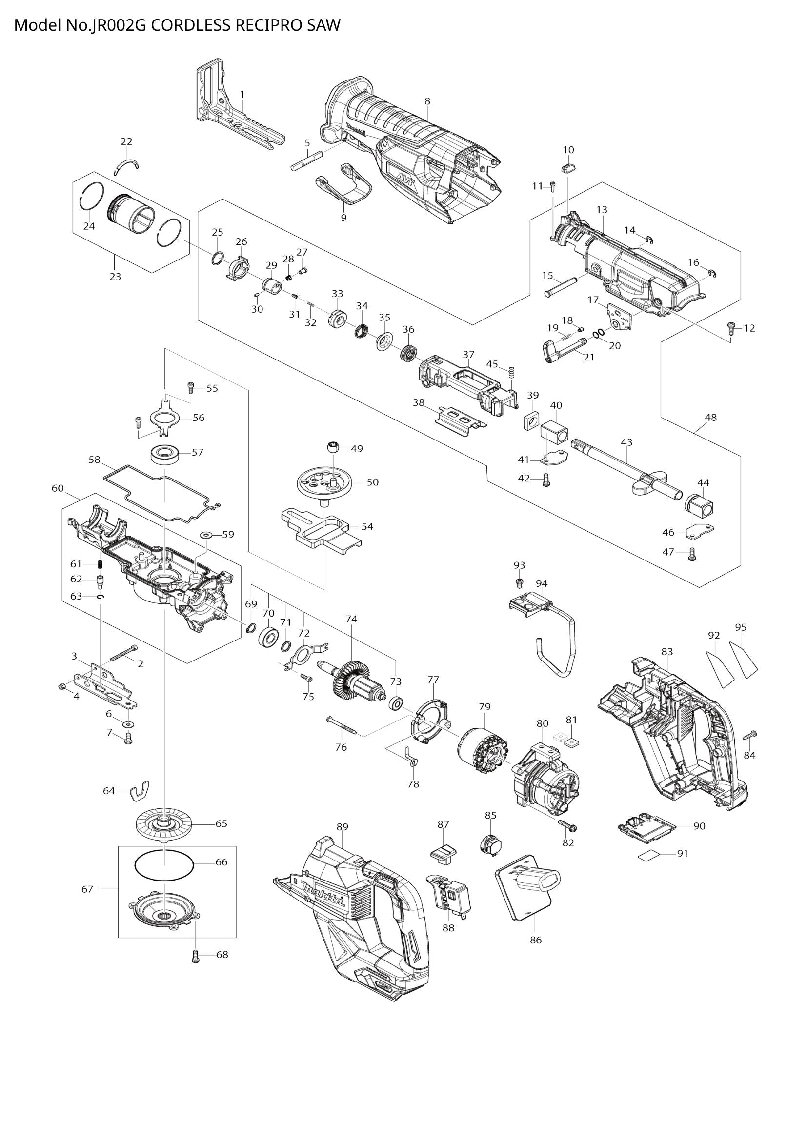 JR002G exploded view