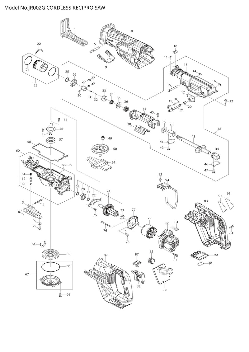 JR002G exploded view