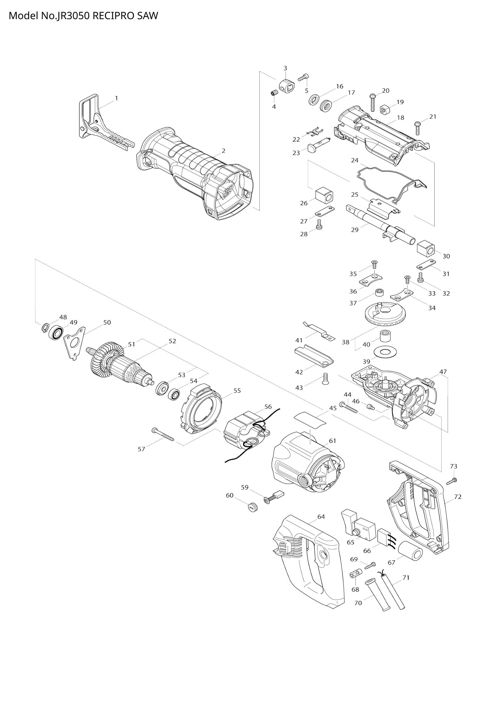 JR3050 exploded view