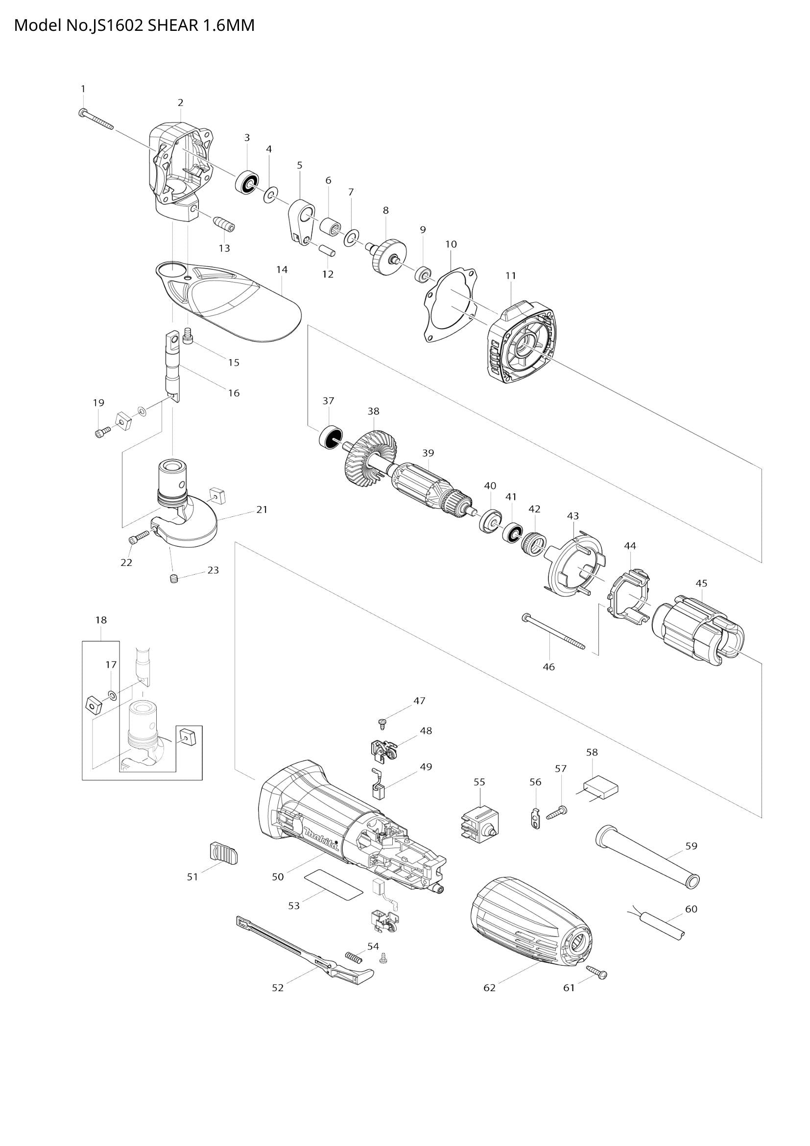 JS1602 exploded view