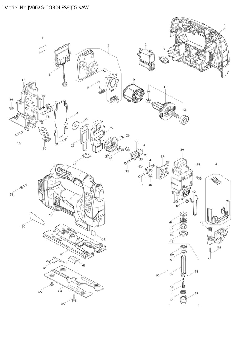 JV002G exploded view