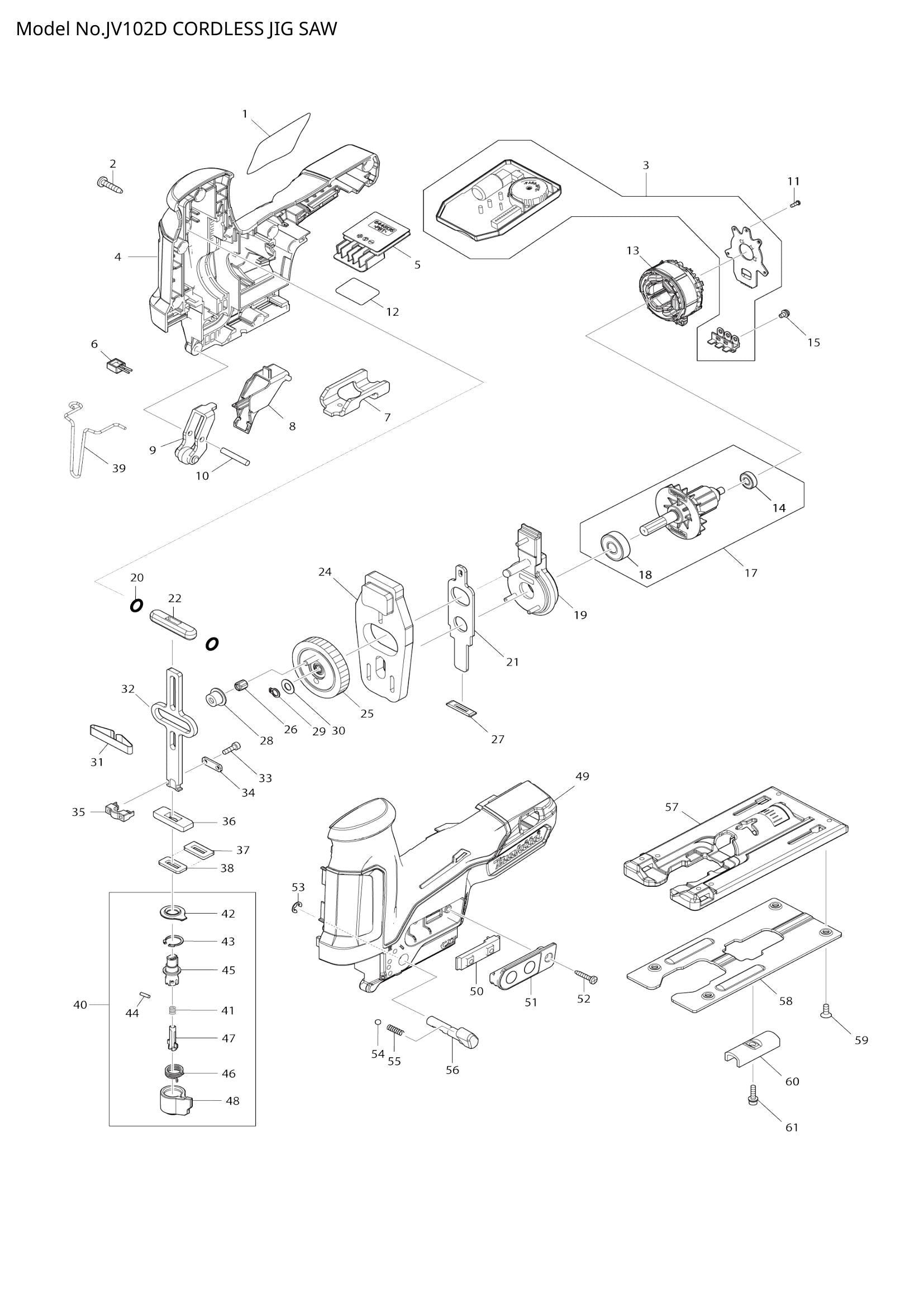 JV102D exploded view