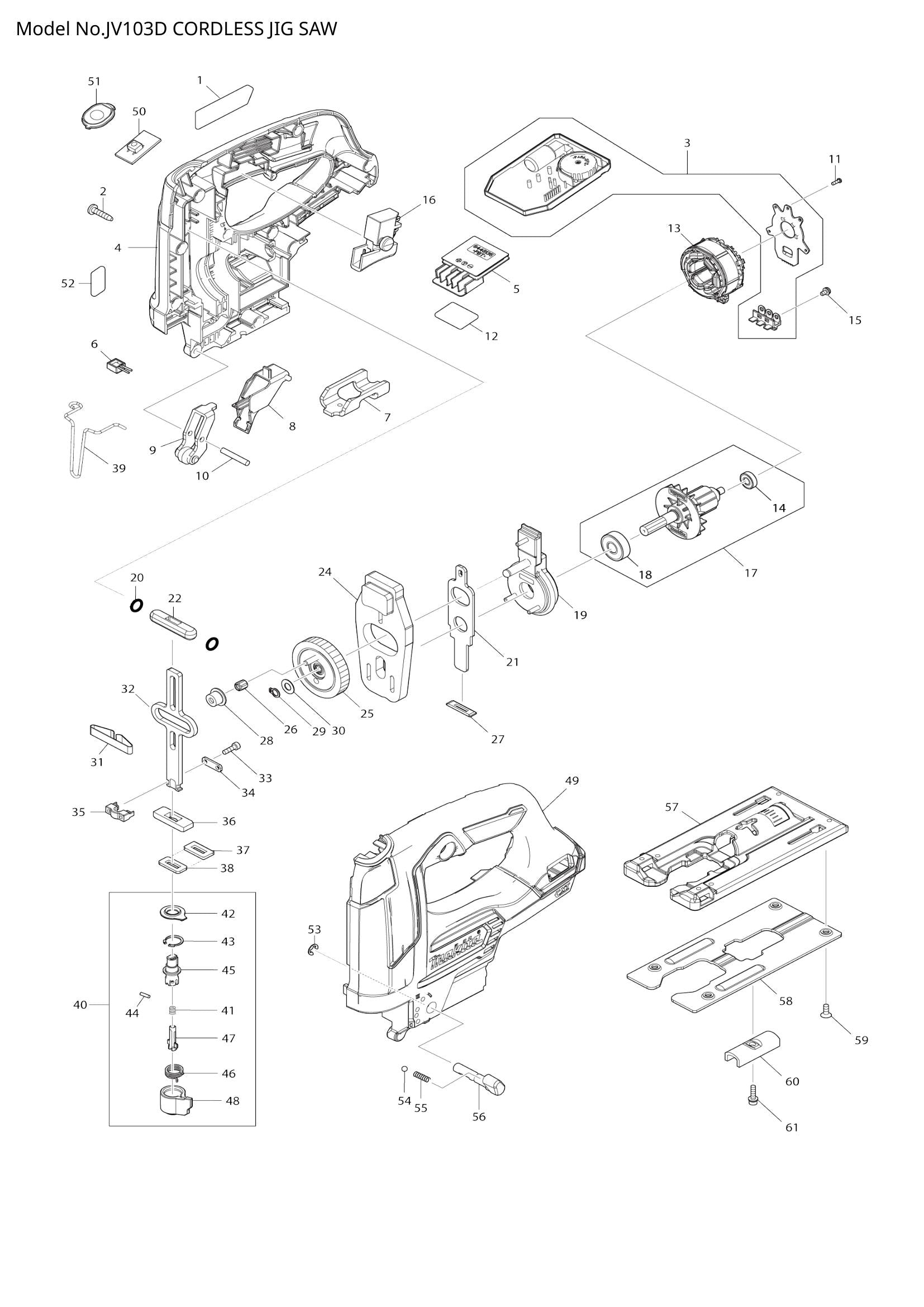 JV103D exploded view