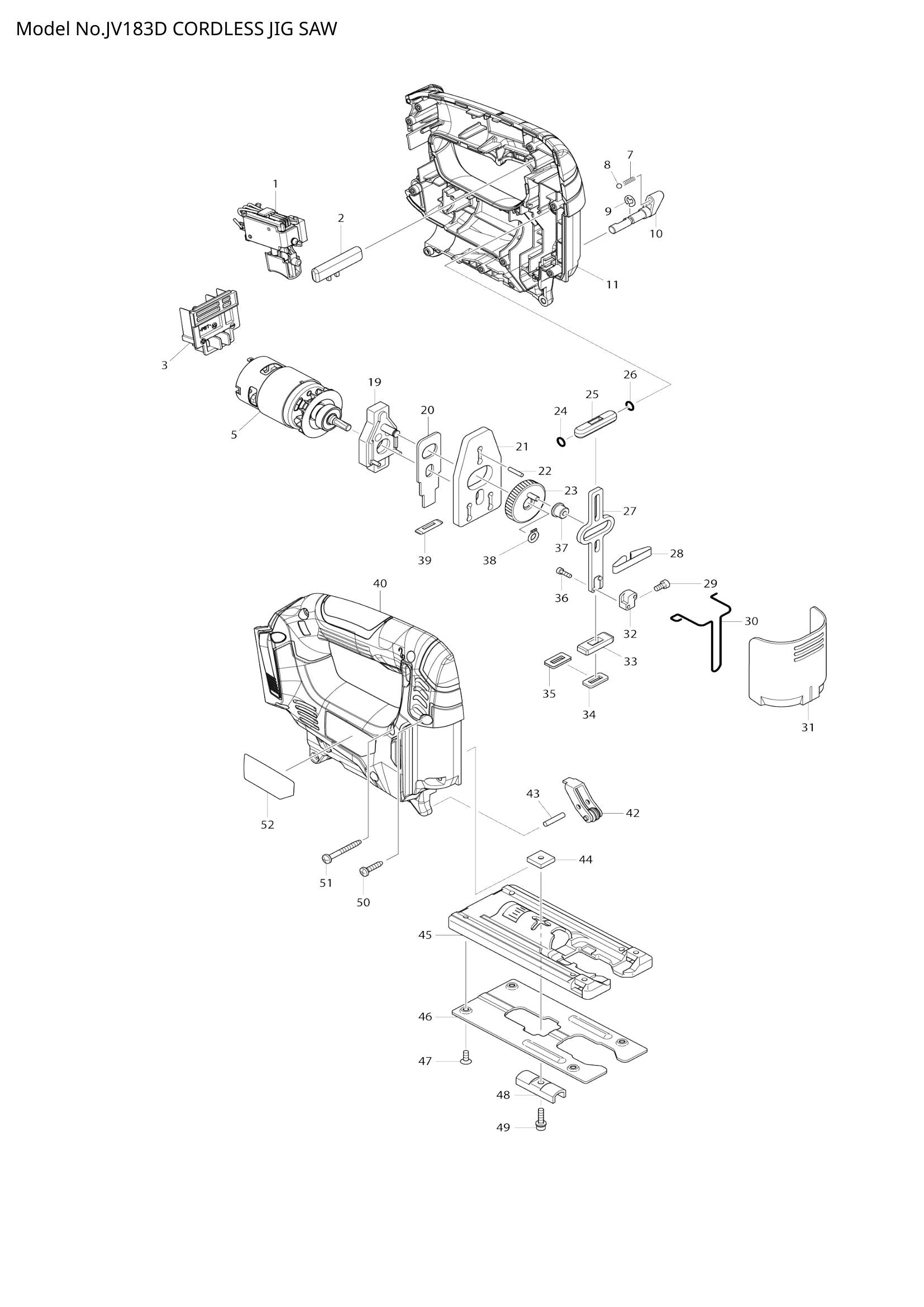 JV183D exploded view