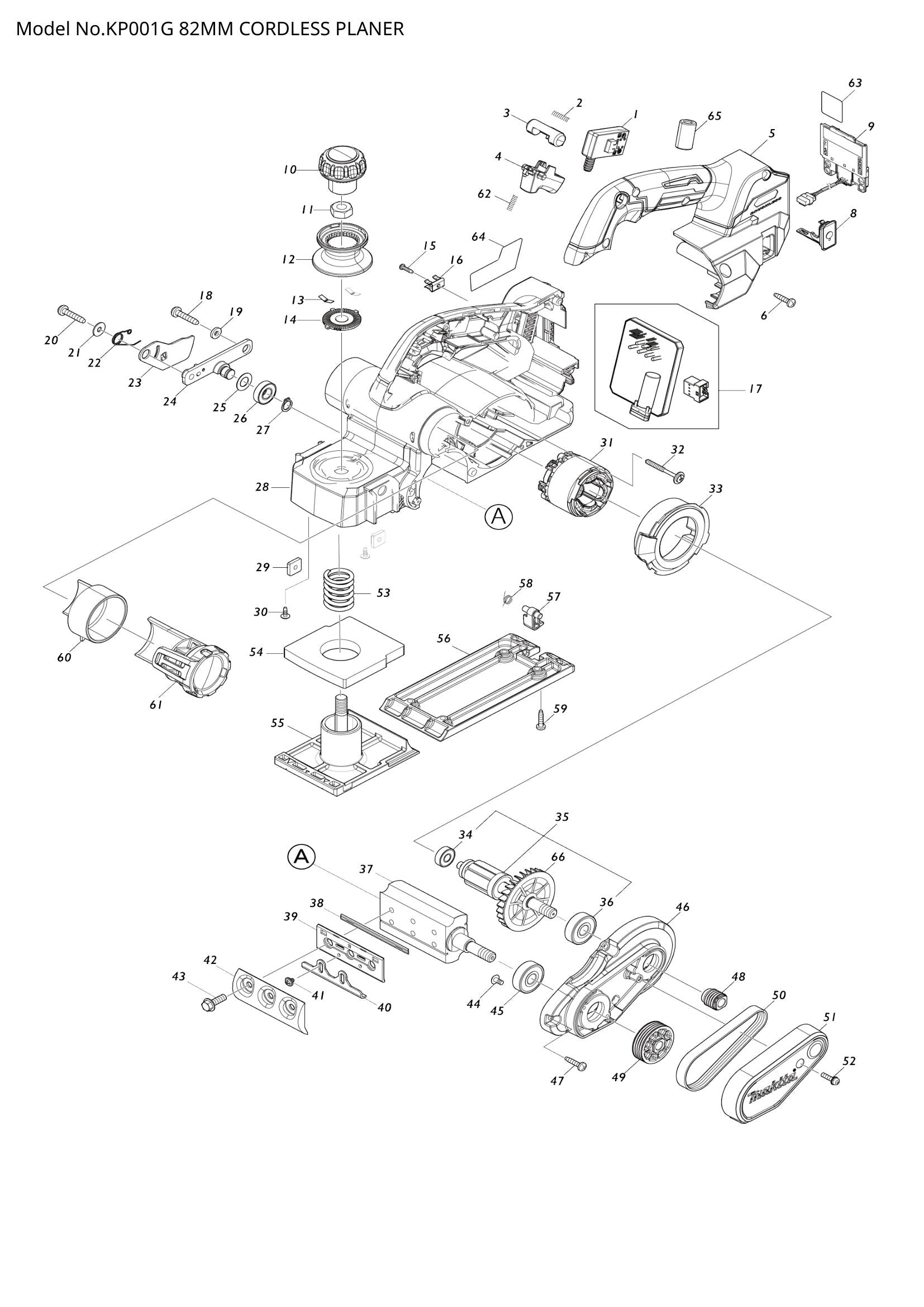 KP001G exploded view