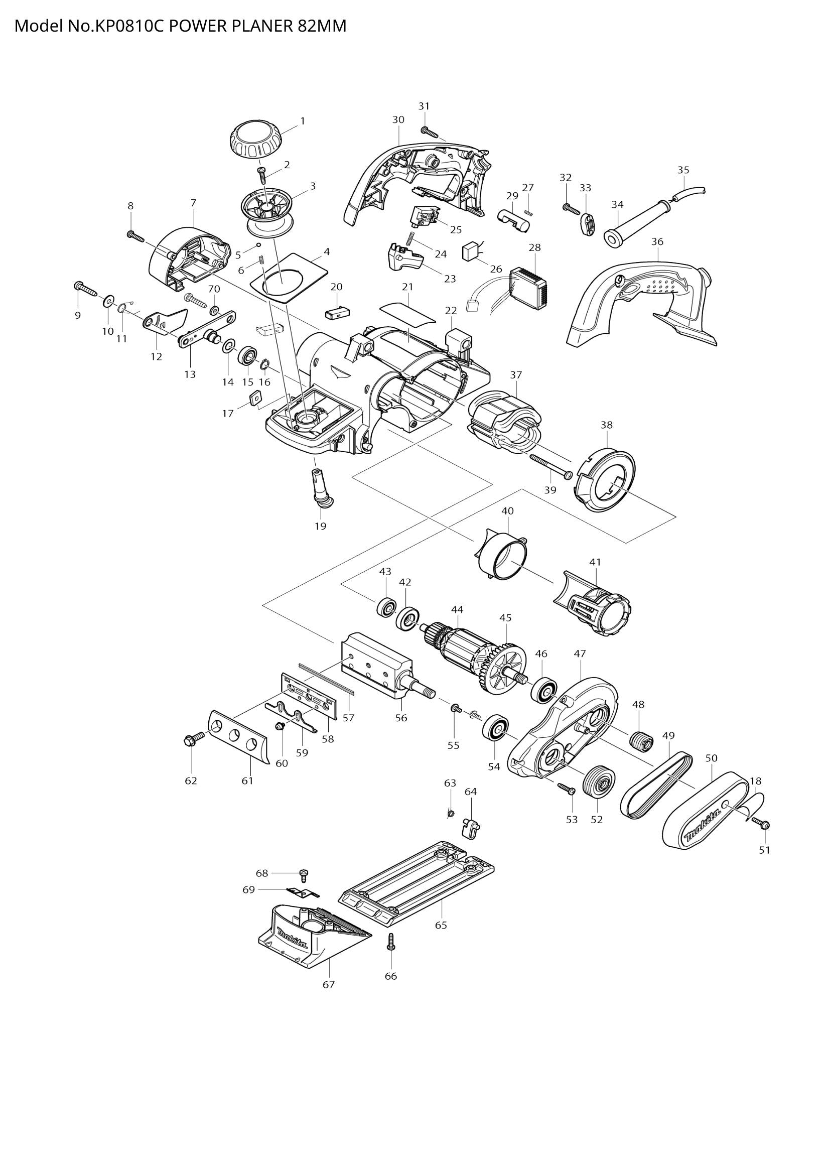 KP0810C exploded view
