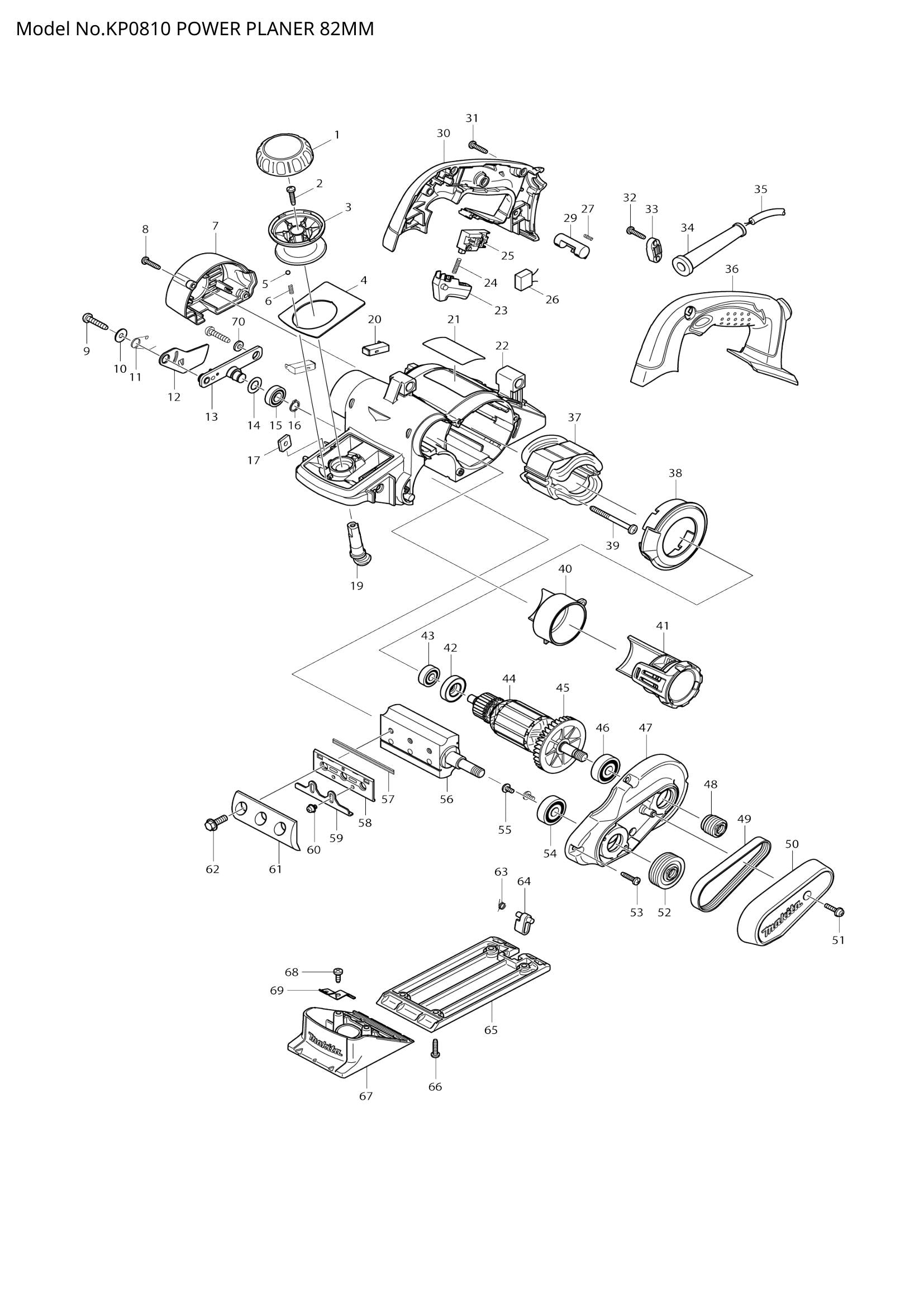 KP0810 exploded view
