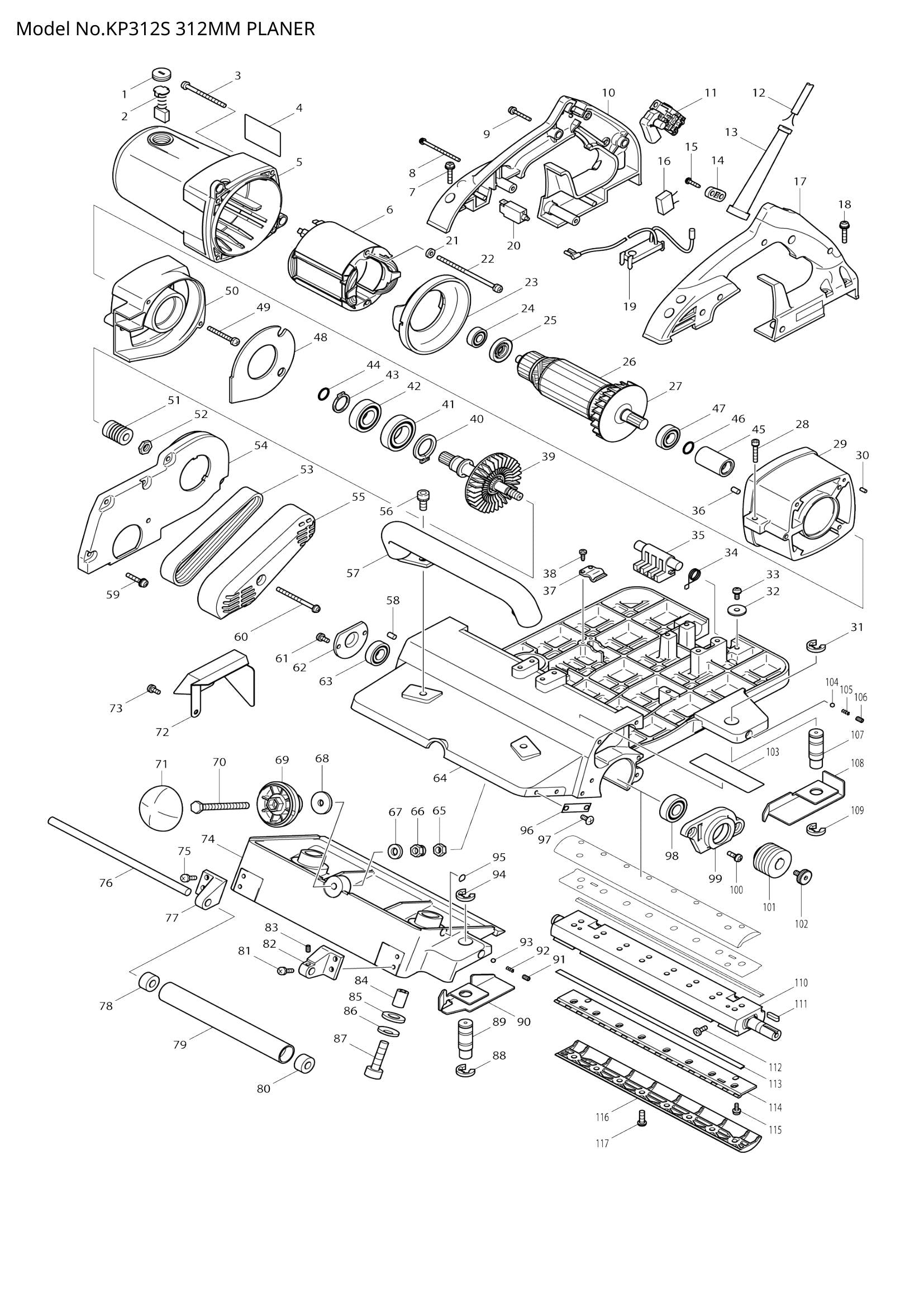KP312S exploded view