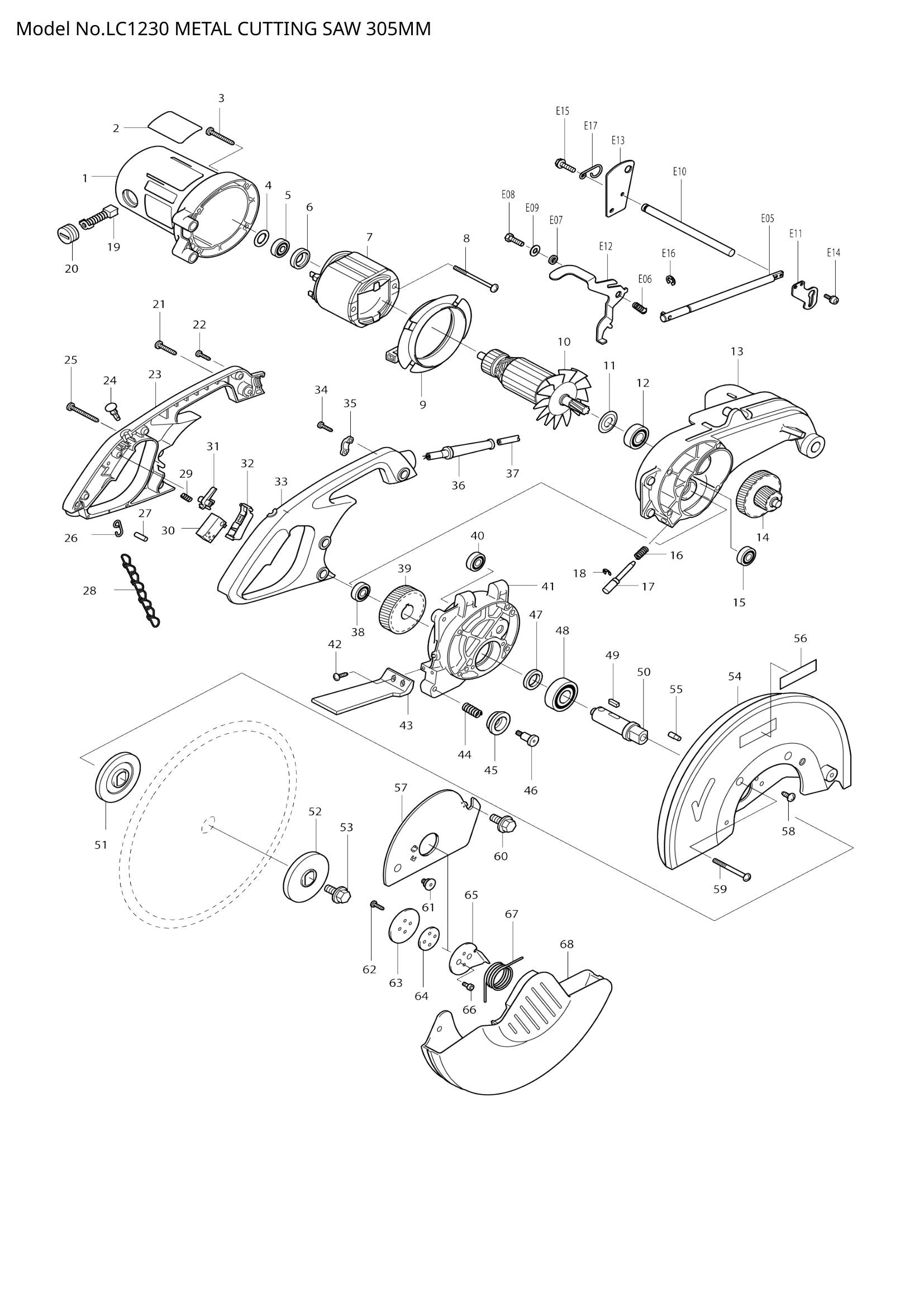 LC1230 exploded view