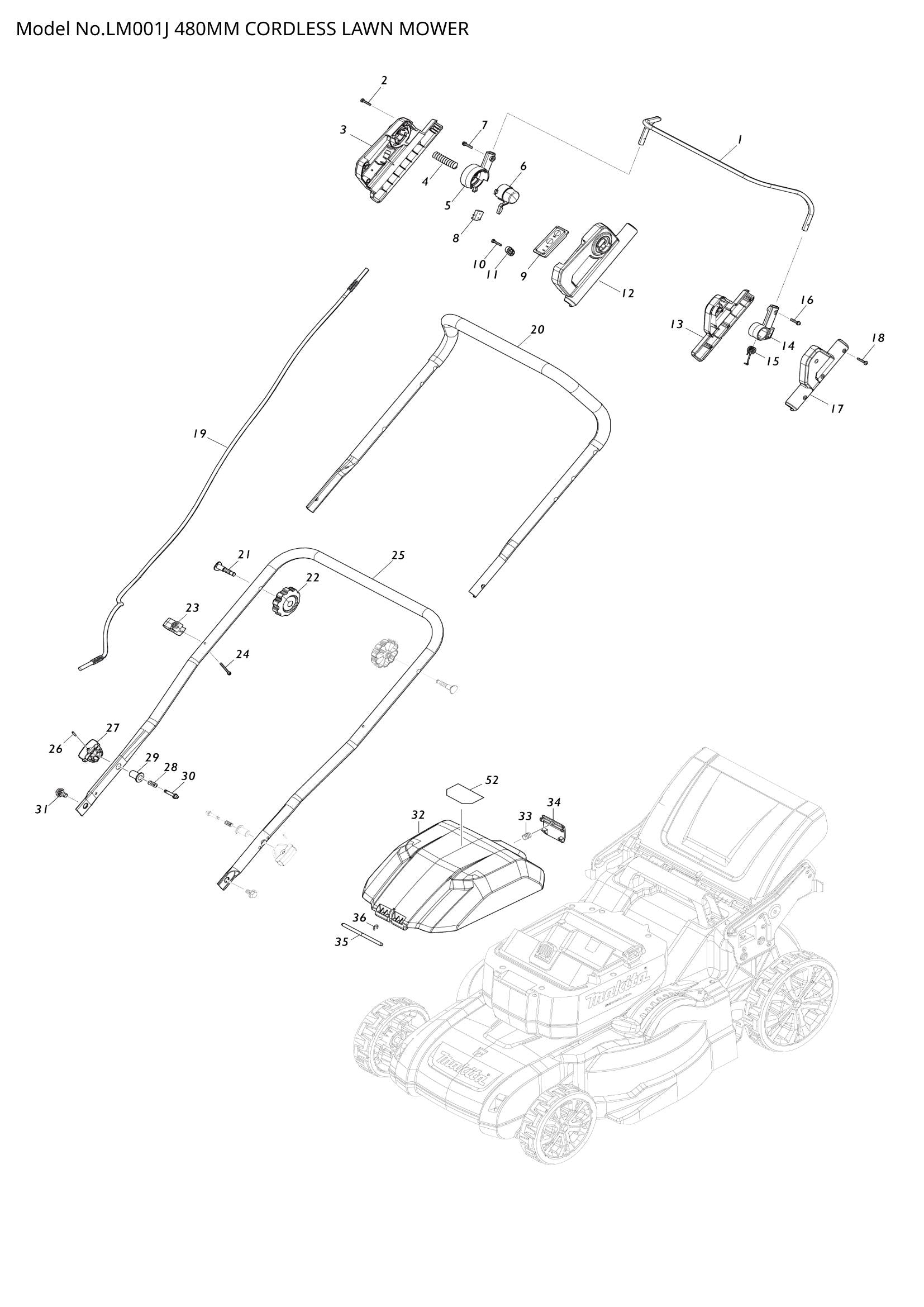 LM001J exploded view