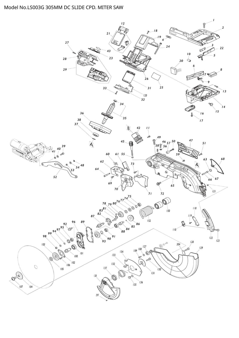 LS003G exploded view