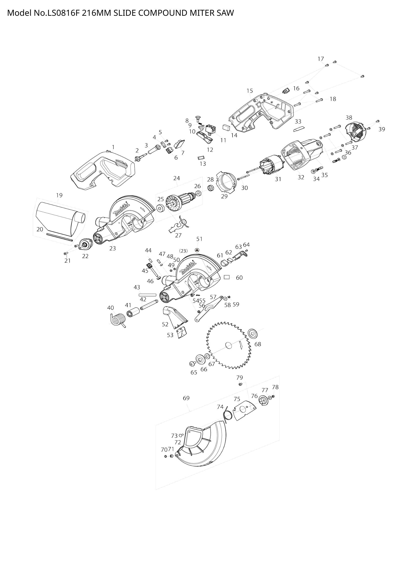 LS0816F exploded view