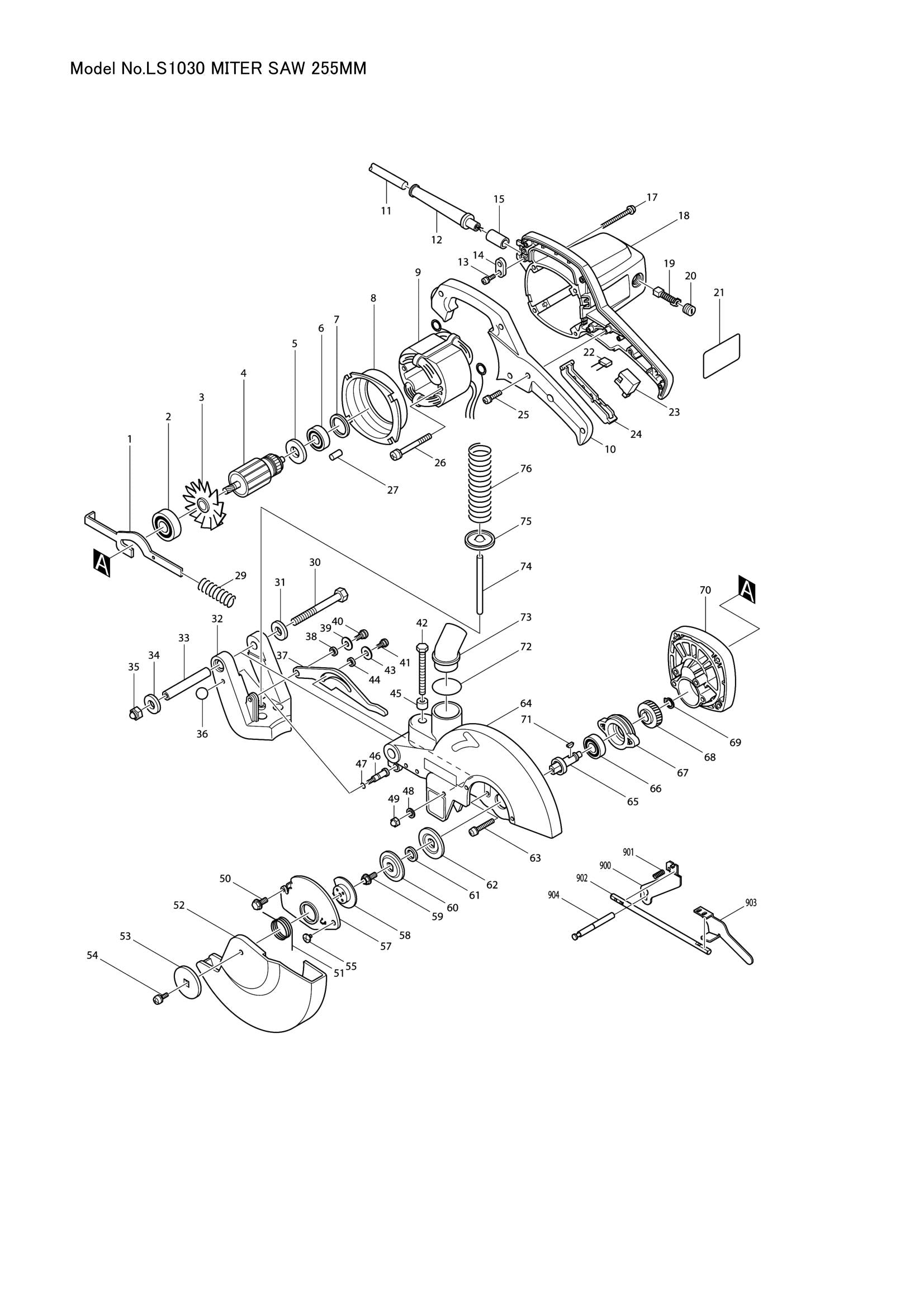 LS1030 exploded view