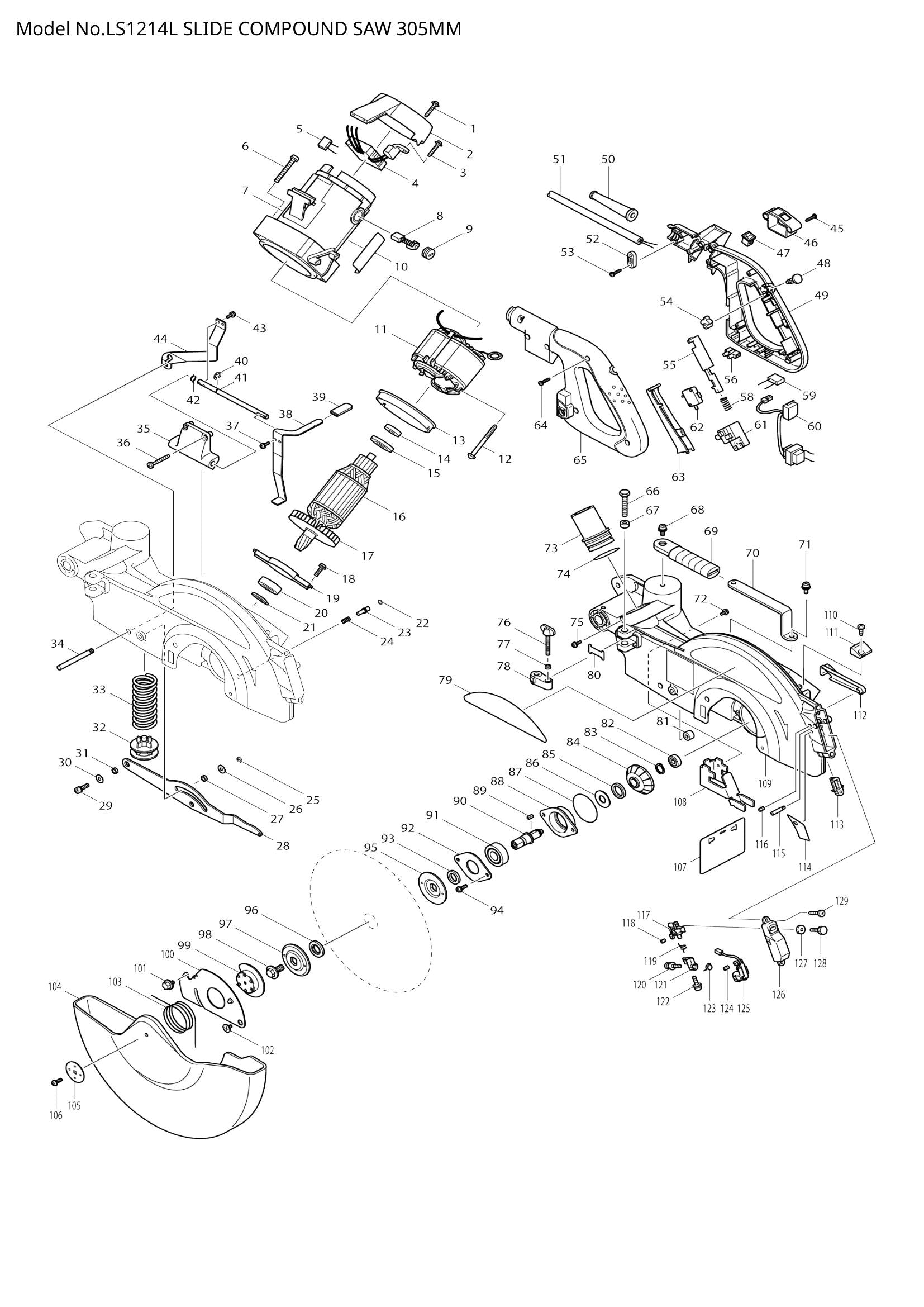 LS1214L exploded view