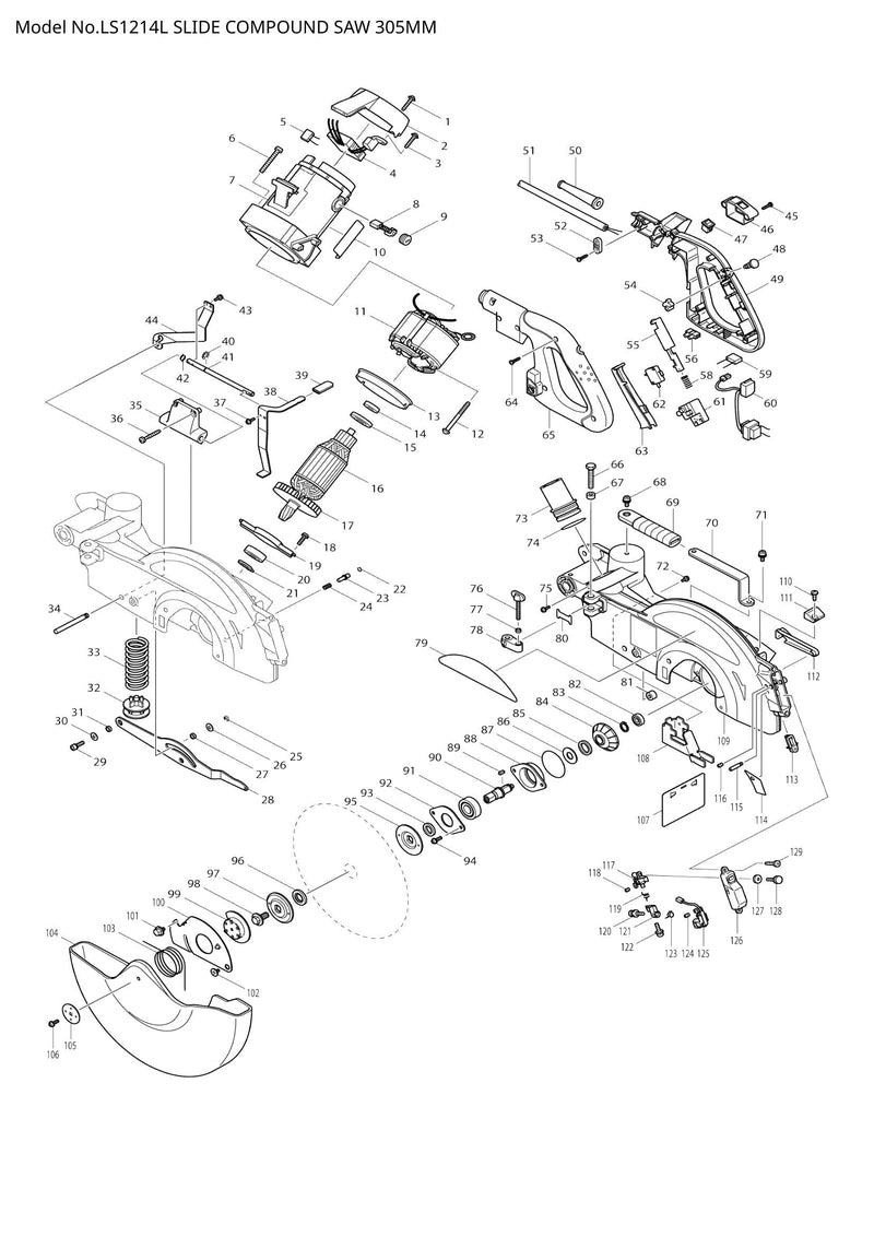 LS1214L exploded view