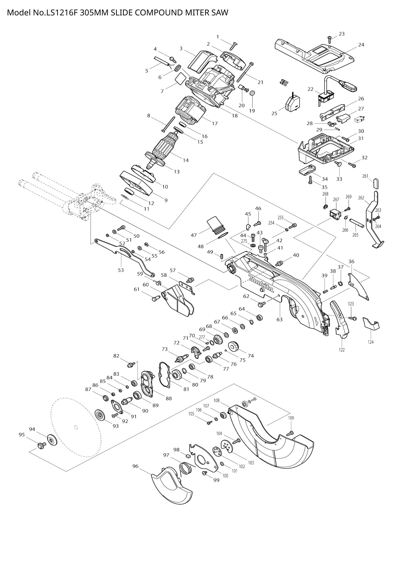 LS1216F exploded view