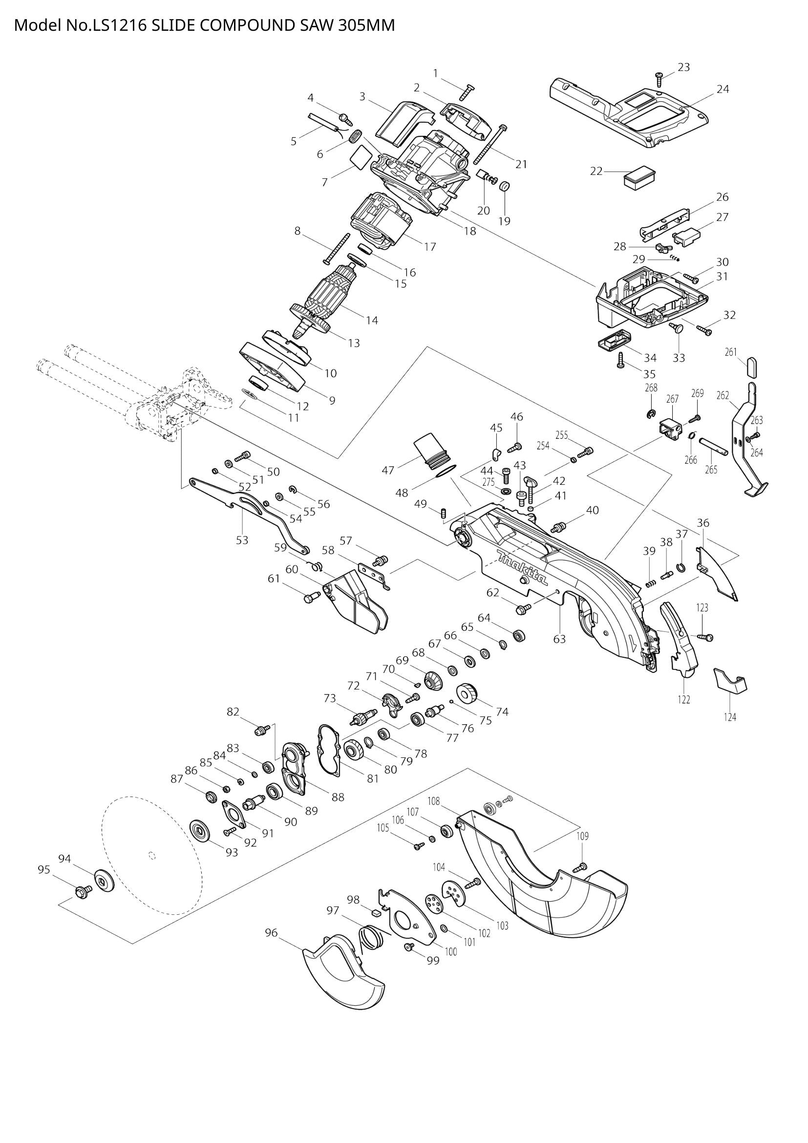 LS1216 exploded view