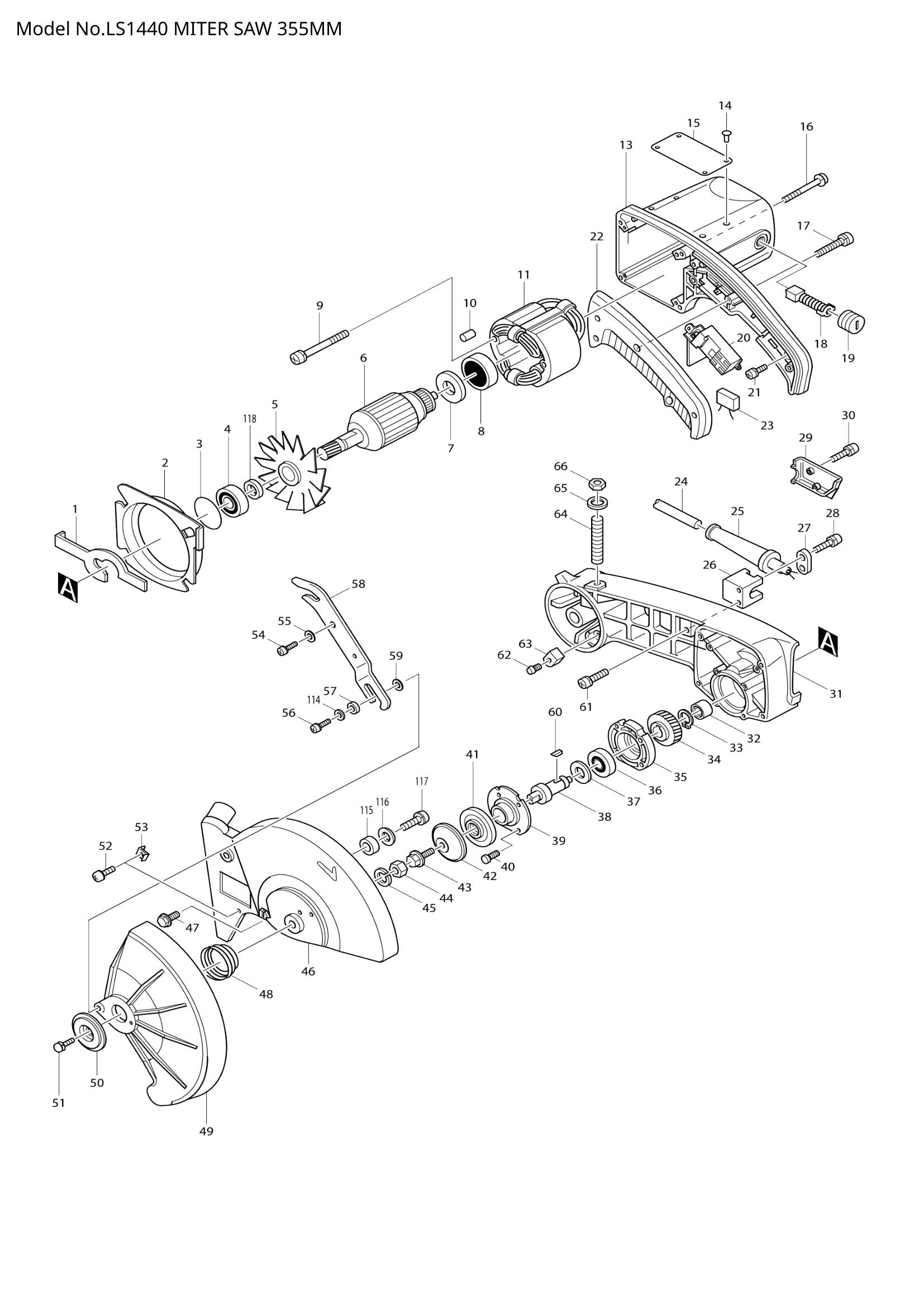 LS1440 exploded view