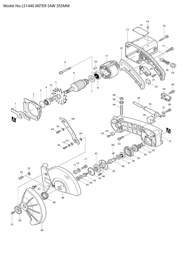 LS1440 exploded view