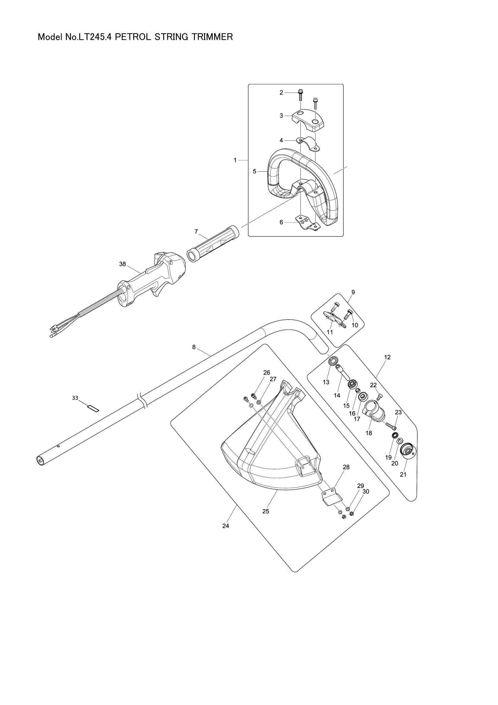 LT245 exploded view