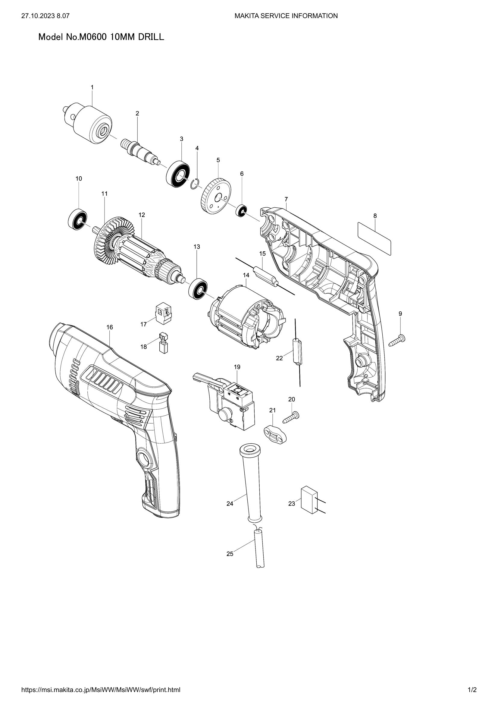 M0600 exploded view